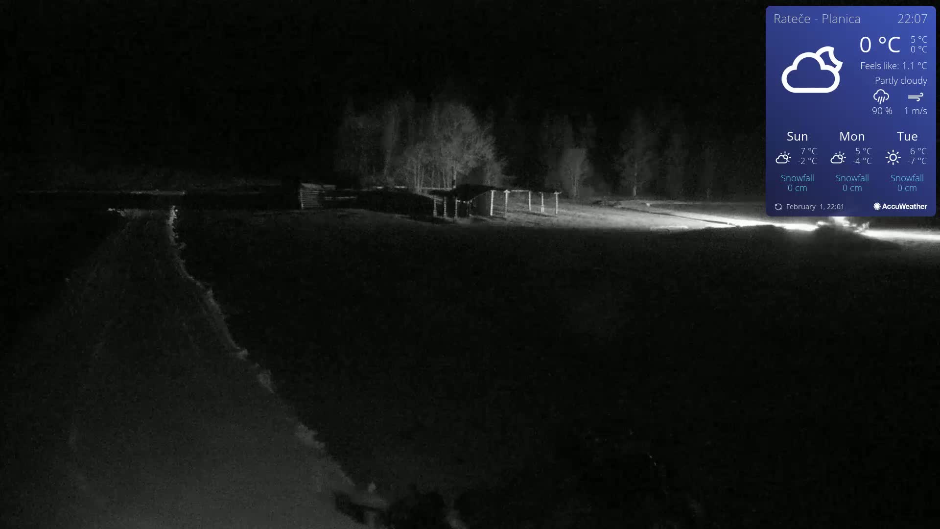 Ponca Rateče, Kranjska Gora Cross & Ski Country Tracks Live Cam - Jesenice, Gorenjska (Upper Carniola), Slovenia
