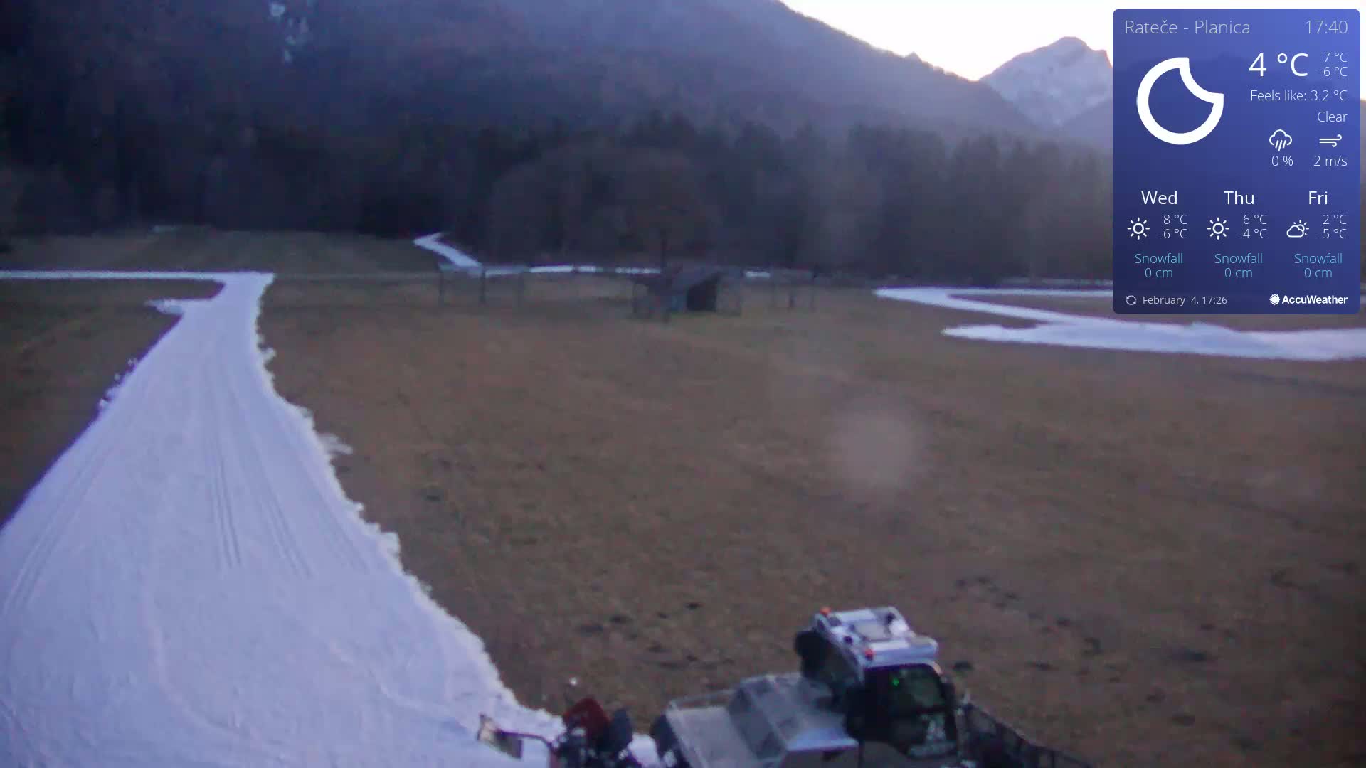 Ponca Rateče, Kranjska Gora Cross & Ski Country Tracks Live Cam - Jesenice, Gorenjska (Upper Carniola), Slovenia