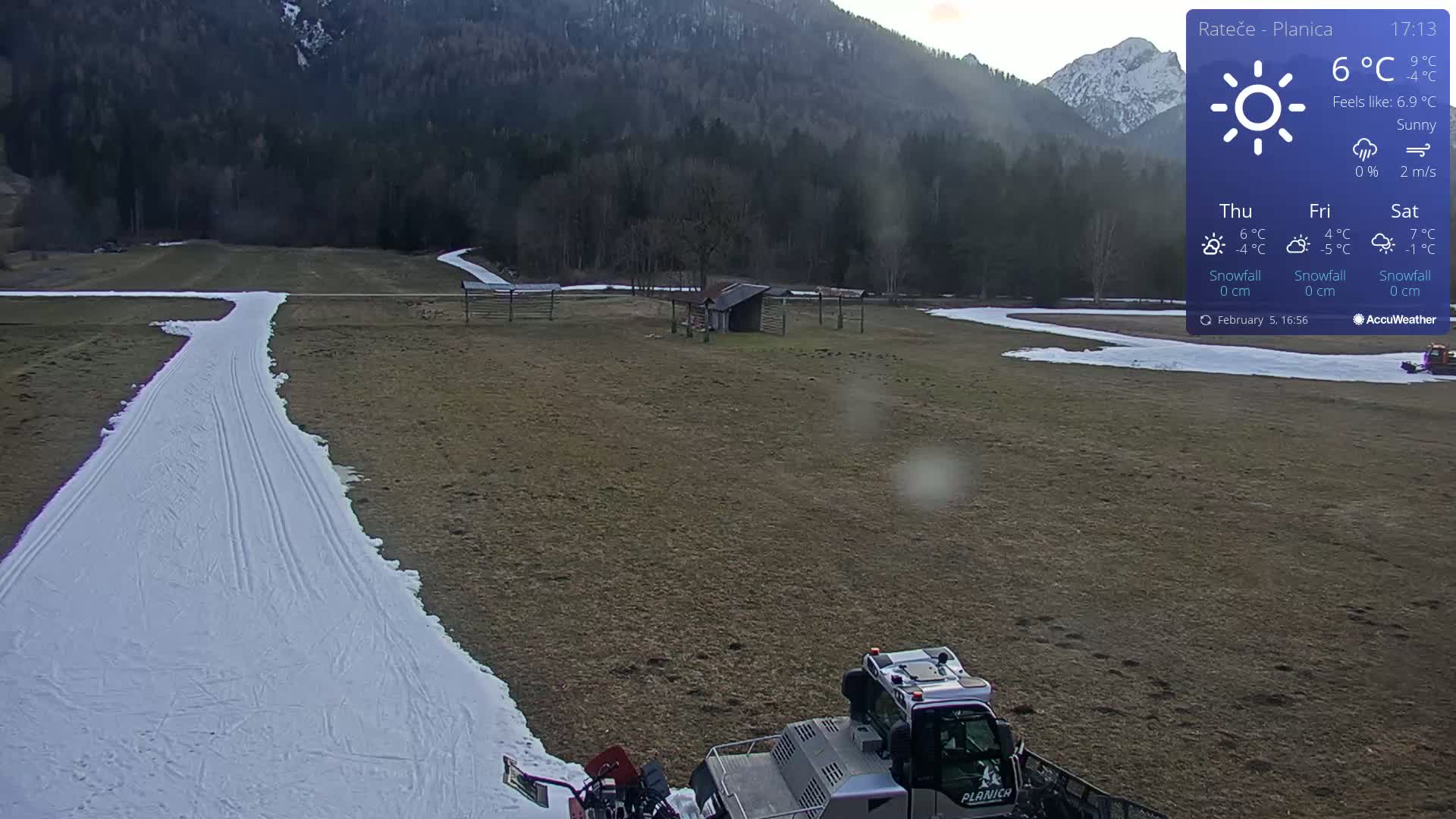 Ponca Rateče, Kranjska Gora Cross & Ski Country Tracks Live Cam - Jesenice, Gorenjska (Upper Carniola), Slovenia
