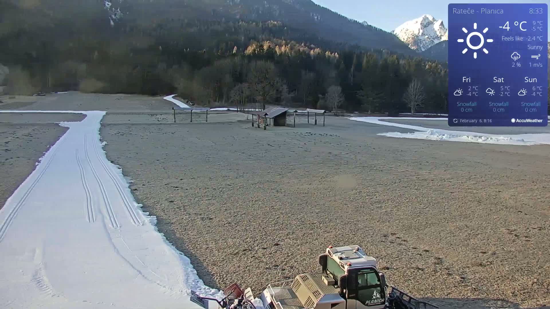 Ponca Rateče, Kranjska Gora Cross & Ski Country Tracks Live Cam - Jesenice, Gorenjska (Upper Carniola), Slovenia