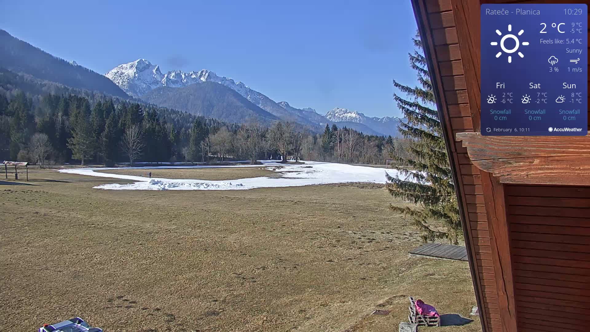 Ponca Rateče, Kranjska Gora Cross & Ski Country Tracks Live Cam - Jesenice, Gorenjska (Upper Carniola), Slovenia
