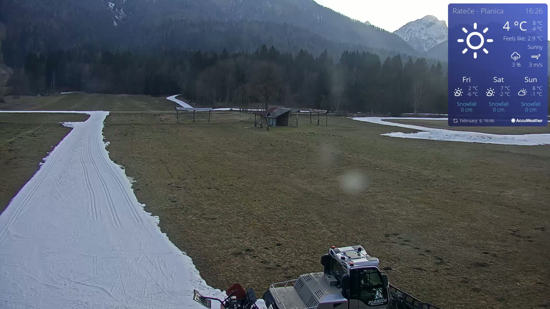 Ponca Rateče, Kranjska Gora Cross & Ski Country Tracks Live Cam - Jesenice, Gorenjska (Upper Carniola), Slovenia