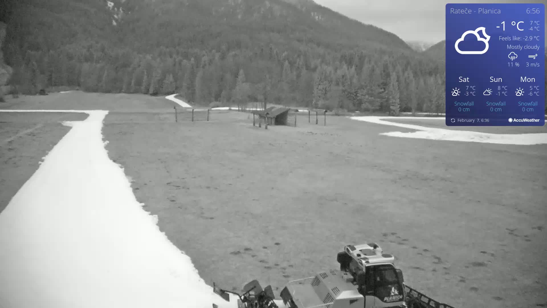 Ponca Rateče, Kranjska Gora Cross & Ski Country Tracks Live Cam - Jesenice, Gorenjska (Upper Carniola), Slovenia