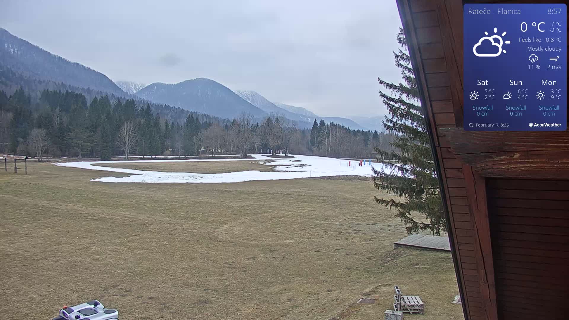 Ponca Rateče, Kranjska Gora Cross & Ski Country Tracks Live Cam - Jesenice, Gorenjska (Upper Carniola), Slovenia