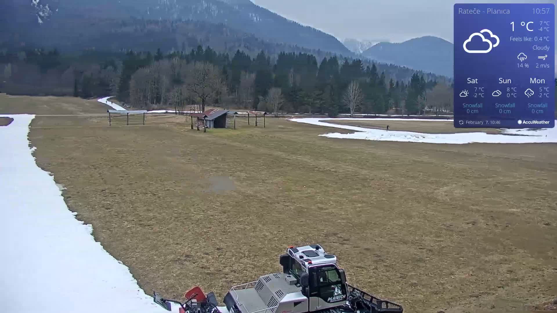 Ponca Rateče, Kranjska Gora Cross & Ski Country Tracks Live Cam - Jesenice, Gorenjska (Upper Carniola), Slovenia