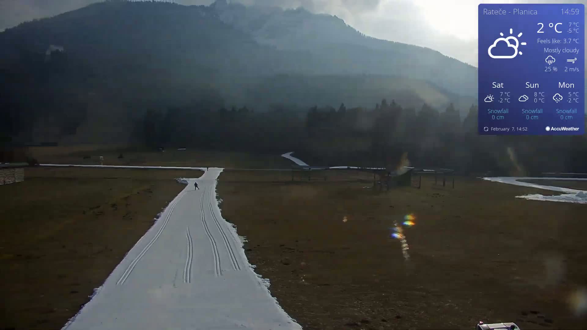Ponca Rateče, Kranjska Gora Cross & Ski Country Tracks Live Cam - Jesenice, Gorenjska (Upper Carniola), Slovenia
