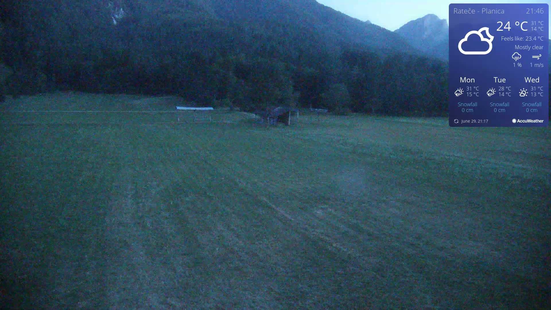 Ponca Rateče, Kranjska Gora Cross & Ski Country Tracks Live Cam - Jesenice, Gorenjska (Upper Carniola), Slovenia