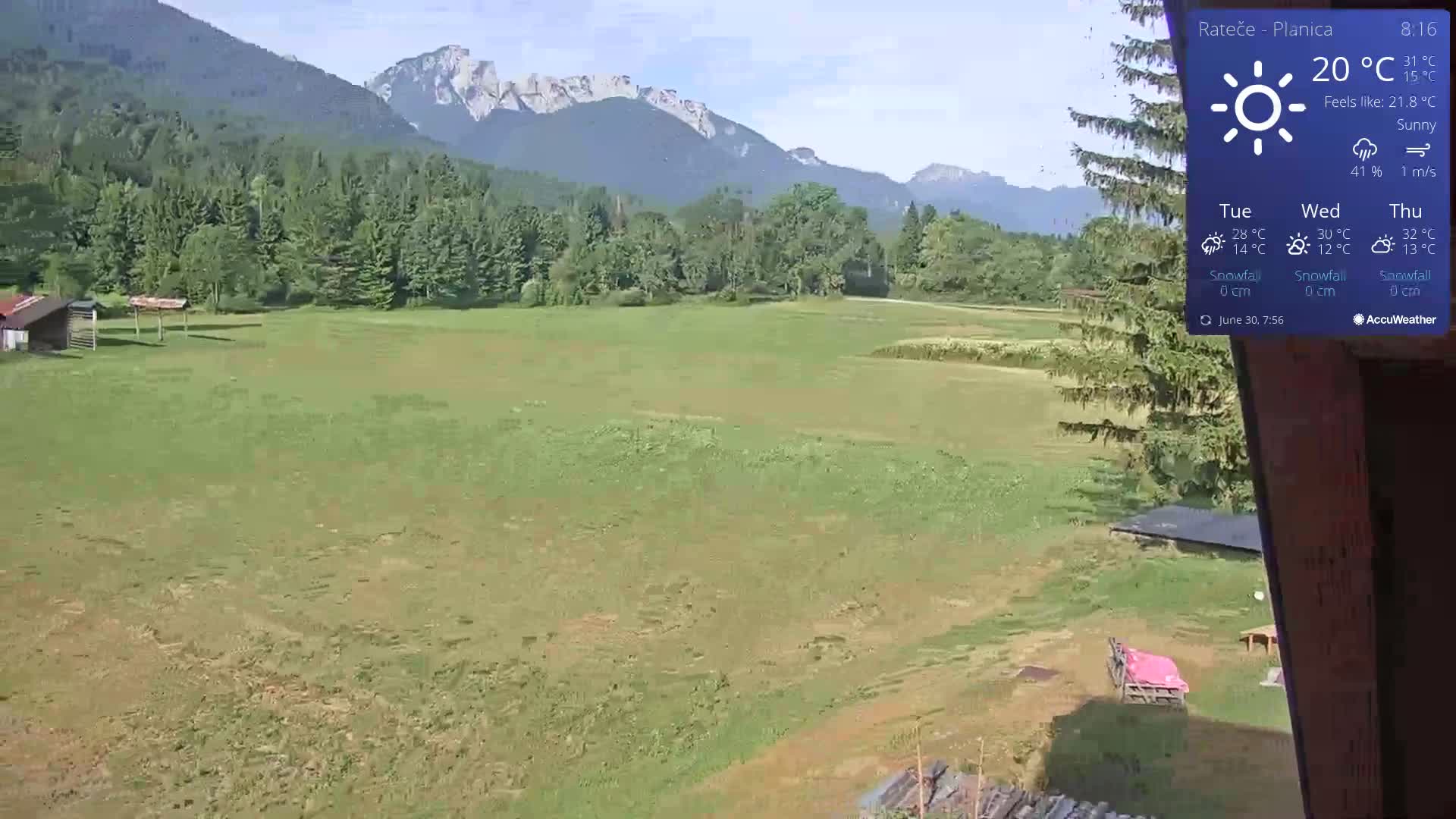 Ponca Rateče, Kranjska Gora Cross & Ski Country Tracks Live Cam - Jesenice, Gorenjska (Upper Carniola), Slovenia
