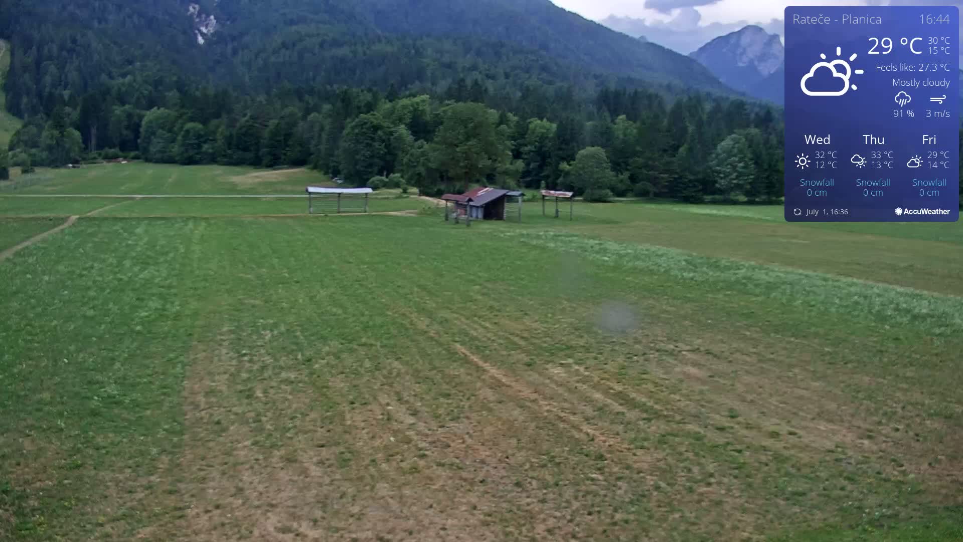 Ponca Rateče, Kranjska Gora Cross & Ski Country Tracks Live Cam - Jesenice, Gorenjska (Upper Carniola), Slovenia
