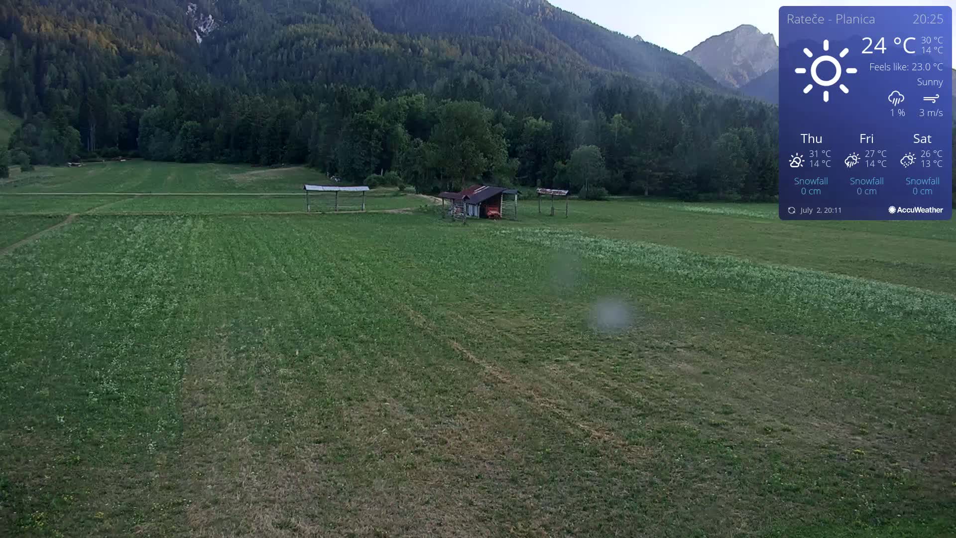 Ponca Rateče, Kranjska Gora Cross & Ski Country Tracks Live Cam - Jesenice, Gorenjska (Upper Carniola), Slovenia