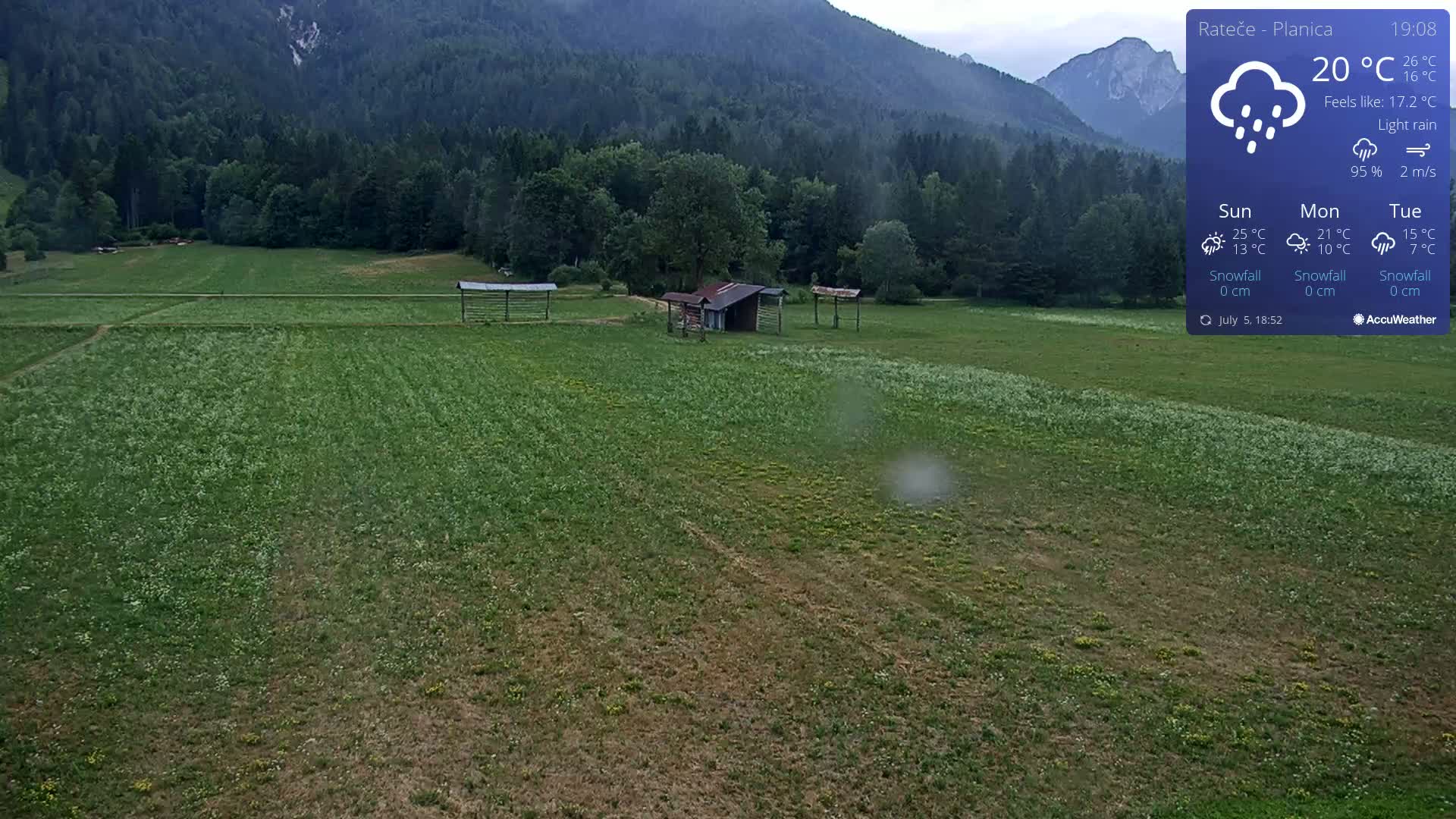 Ponca Rateče, Kranjska Gora Cross & Ski Country Tracks Live Cam - Jesenice, Gorenjska (Upper Carniola), Slovenia