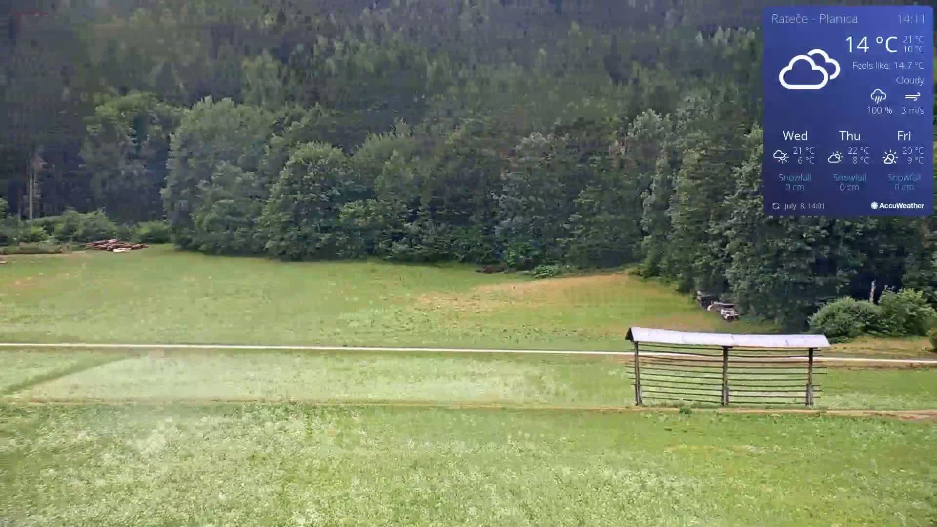 Ponca Rateče, Kranjska Gora Cross & Ski Country Tracks Live Cam - Jesenice, Gorenjska (Upper Carniola), Slovenia