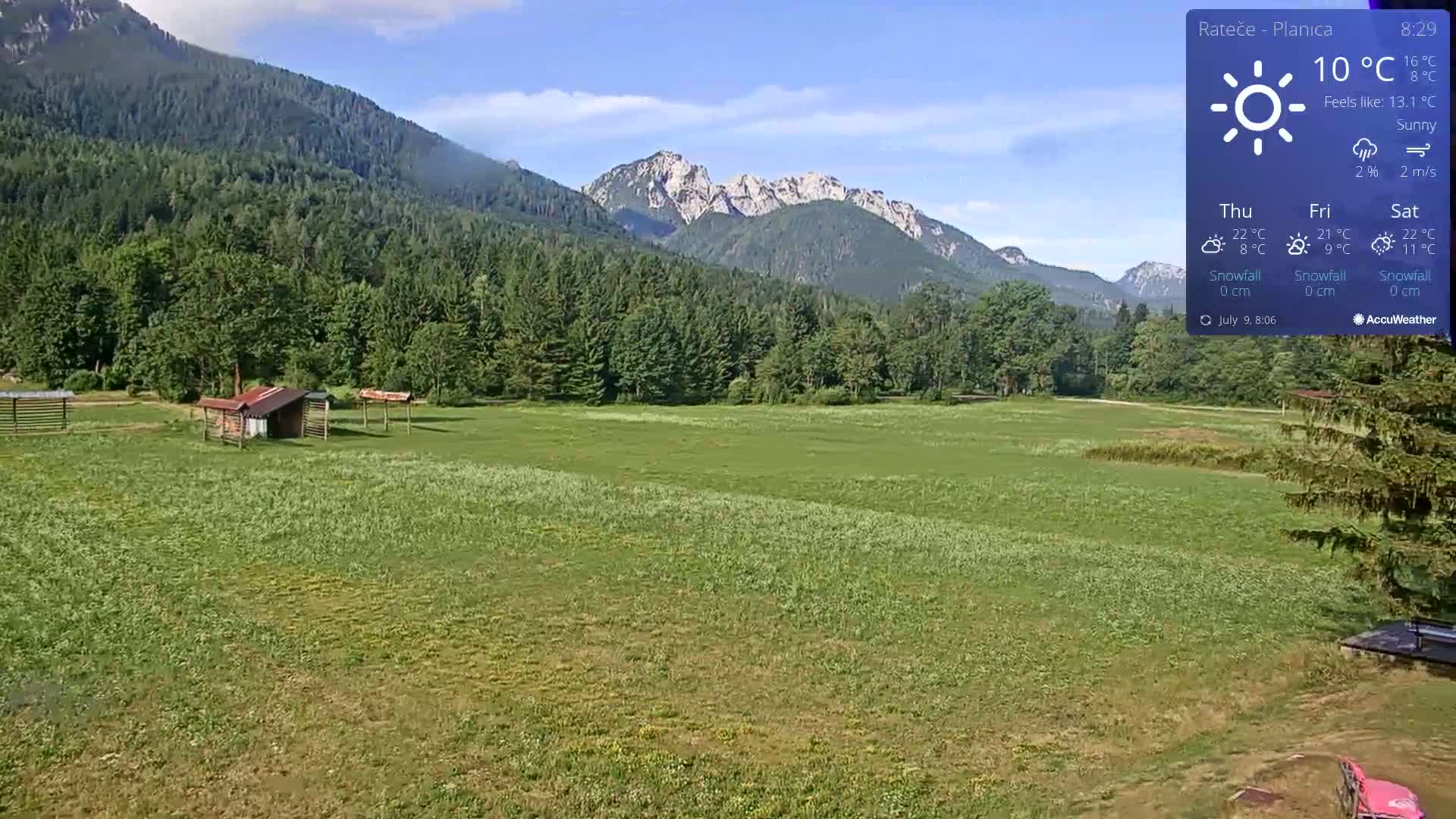 Ponca Rateče, Kranjska Gora Cross & Ski Country Tracks Live Cam - Jesenice, Gorenjska (Upper Carniola), Slovenia
