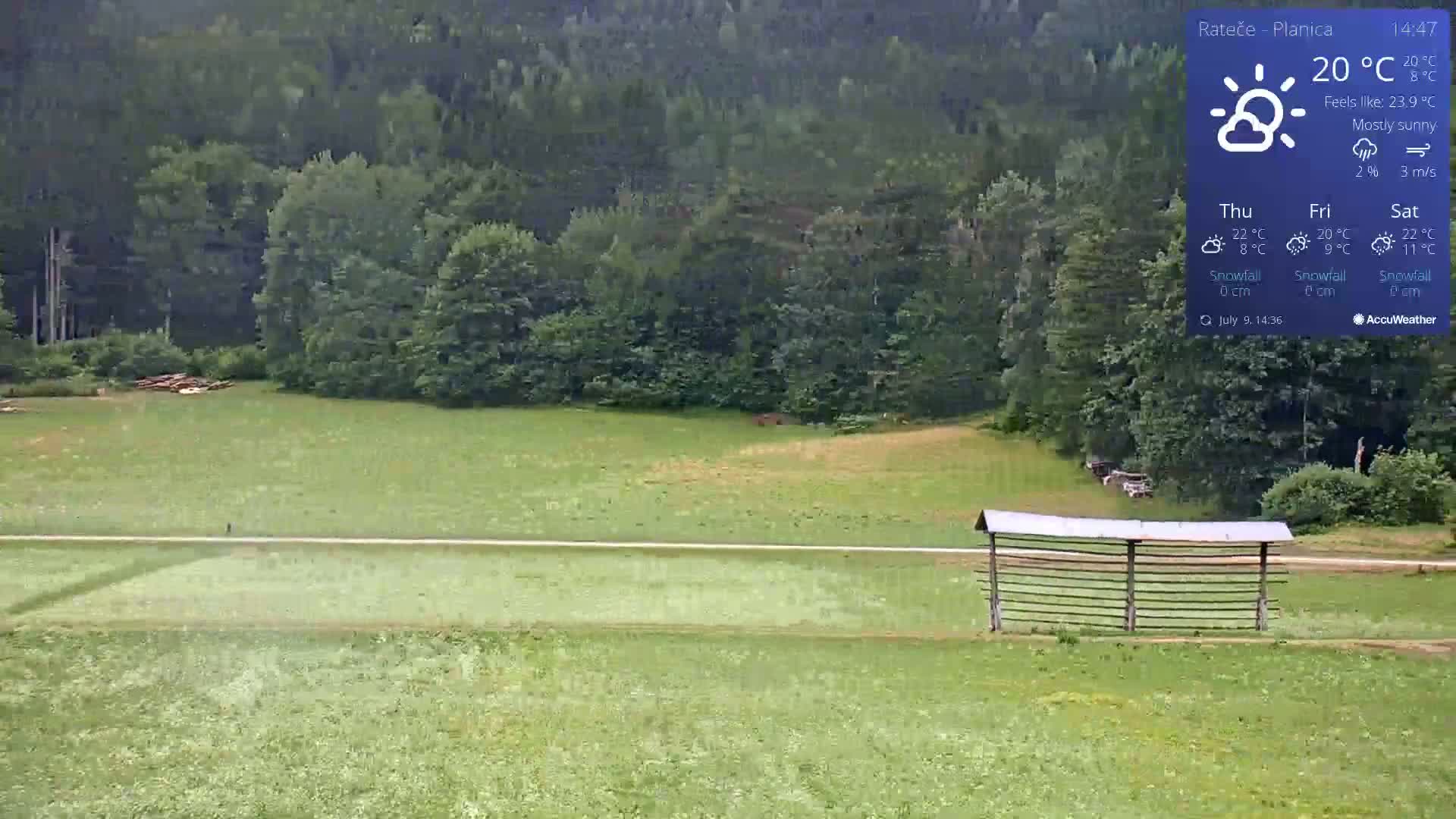 Ponca Rateče, Kranjska Gora Cross & Ski Country Tracks Live Cam - Jesenice, Gorenjska (Upper Carniola), Slovenia