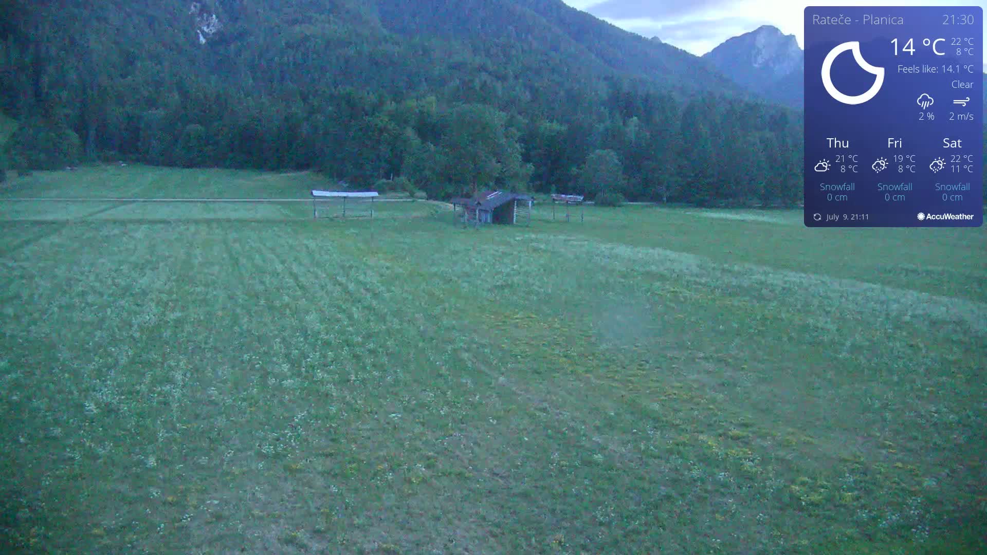 Ponca Rateče, Kranjska Gora Cross & Ski Country Tracks Live Cam - Jesenice, Gorenjska (Upper Carniola), Slovenia