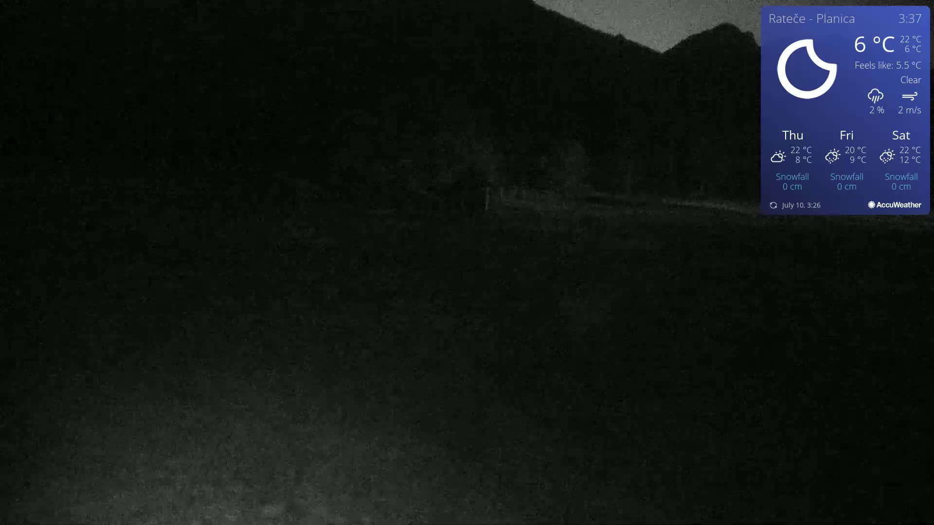 Ponca Rateče, Kranjska Gora Cross & Ski Country Tracks Live Cam - Jesenice, Gorenjska (Upper Carniola), Slovenia