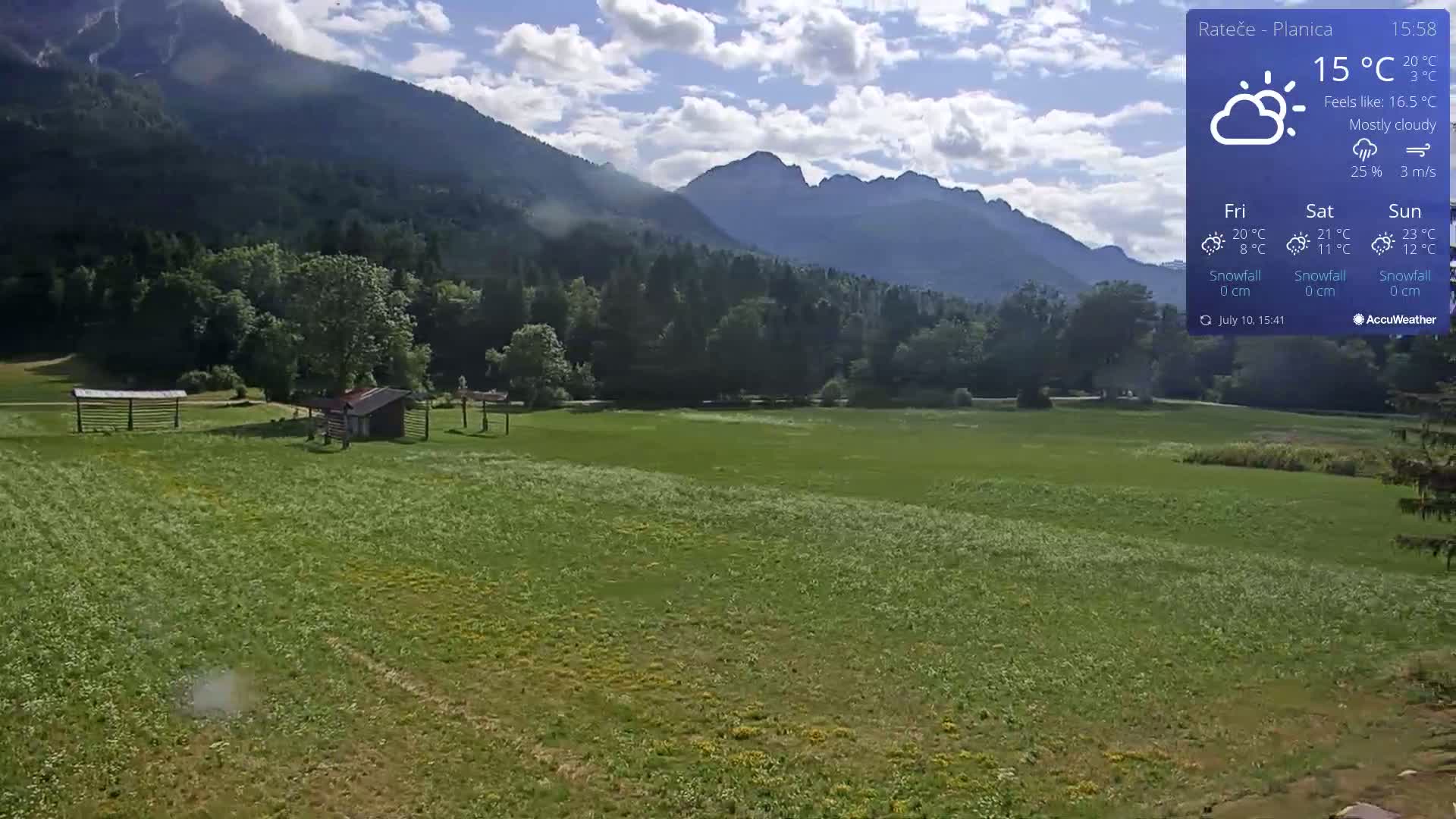 Ponca Rateče, Kranjska Gora Cross & Ski Country Tracks Live Cam - Jesenice, Gorenjska (Upper Carniola), Slovenia