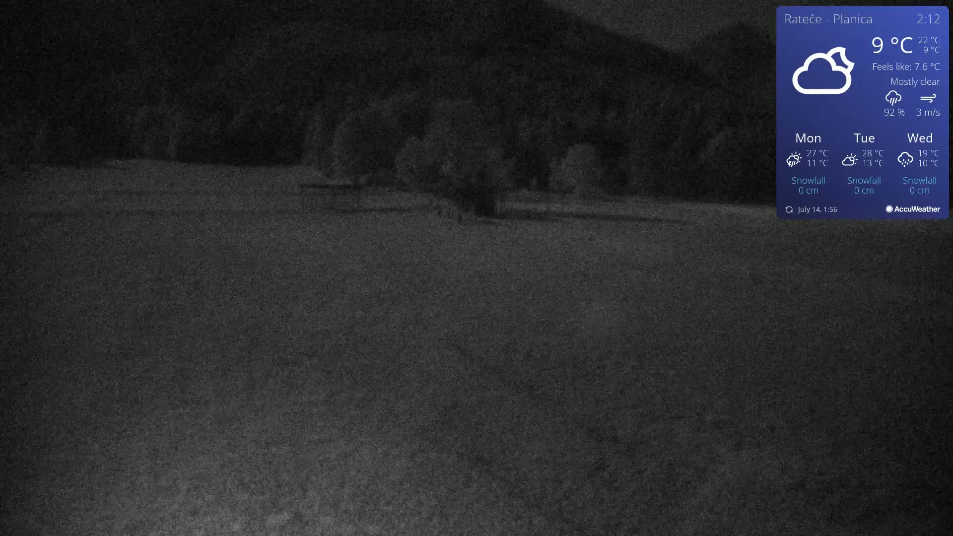 Ponca Rateče, Kranjska Gora Cross & Ski Country Tracks Live Cam - Jesenice, Gorenjska (Upper Carniola), Slovenia