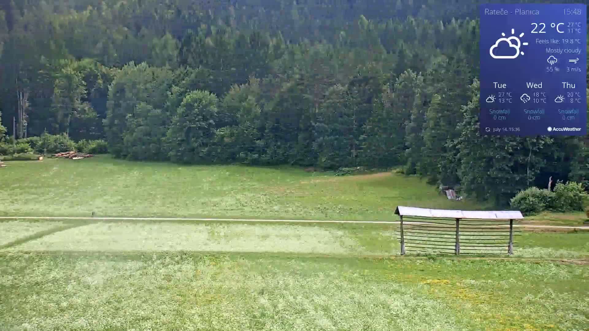 Ponca Rateče, Kranjska Gora Cross & Ski Country Tracks Live Cam - Jesenice, Gorenjska (Upper Carniola), Slovenia
