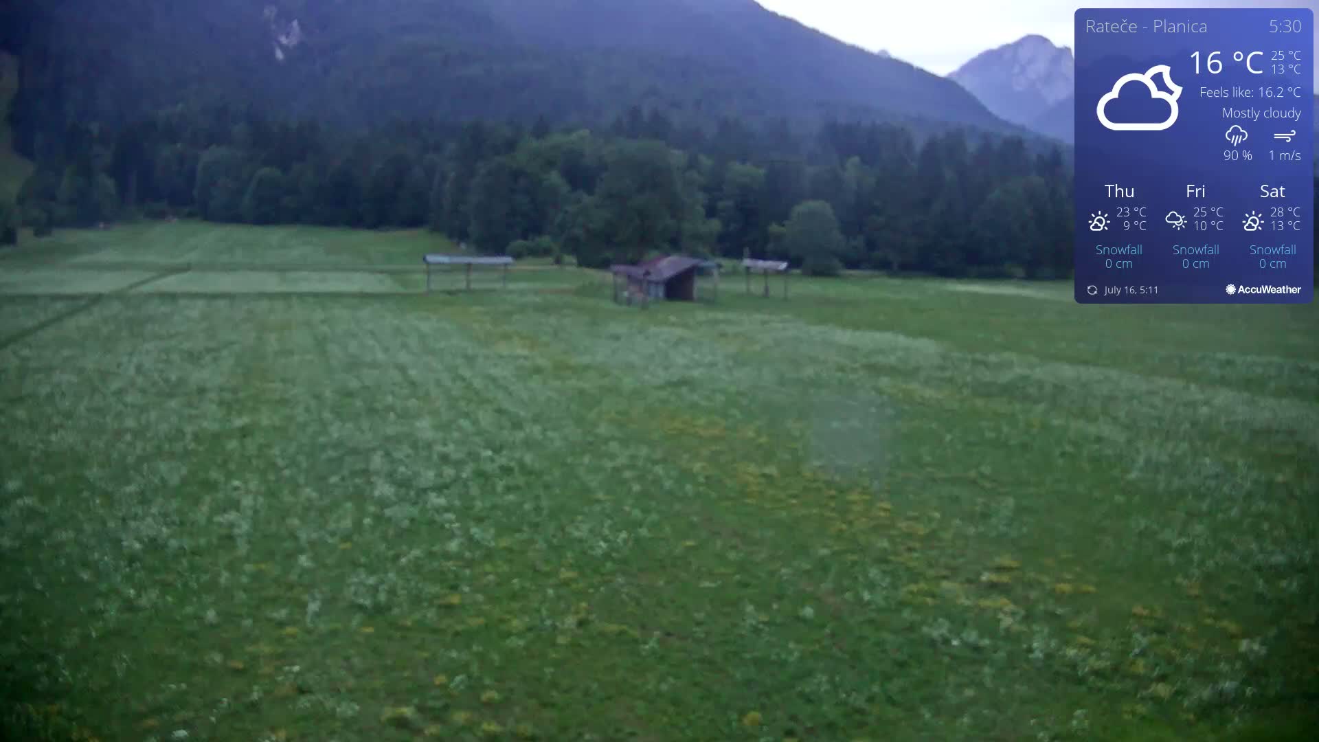 Ponca Rateče, Kranjska Gora Cross & Ski Country Tracks Live Cam - Jesenice, Gorenjska (Upper Carniola), Slovenia