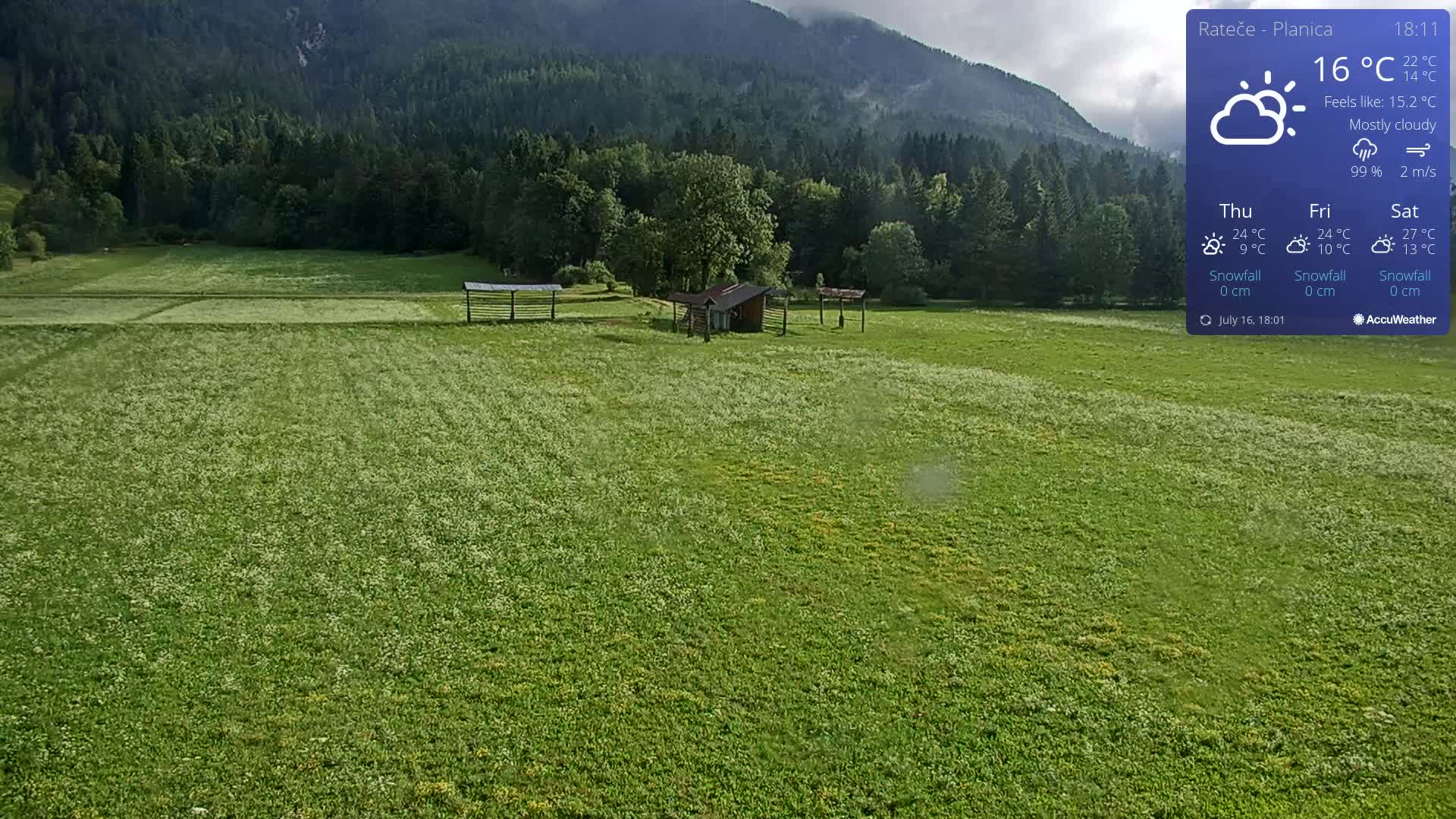 Ponca Rateče, Kranjska Gora Cross & Ski Country Tracks Live Cam - Jesenice, Gorenjska (Upper Carniola), Slovenia