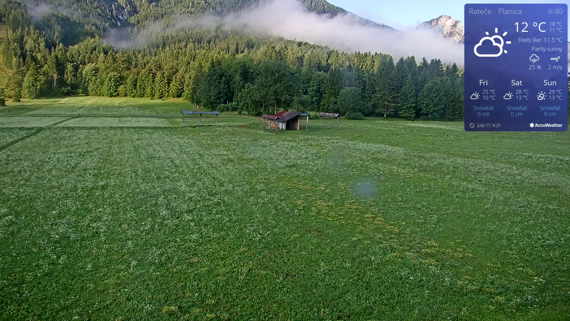 Ponca Rateče, Kranjska Gora Cross & Ski Country Tracks Live Cam - Jesenice, Gorenjska (Upper Carniola), Slovenia