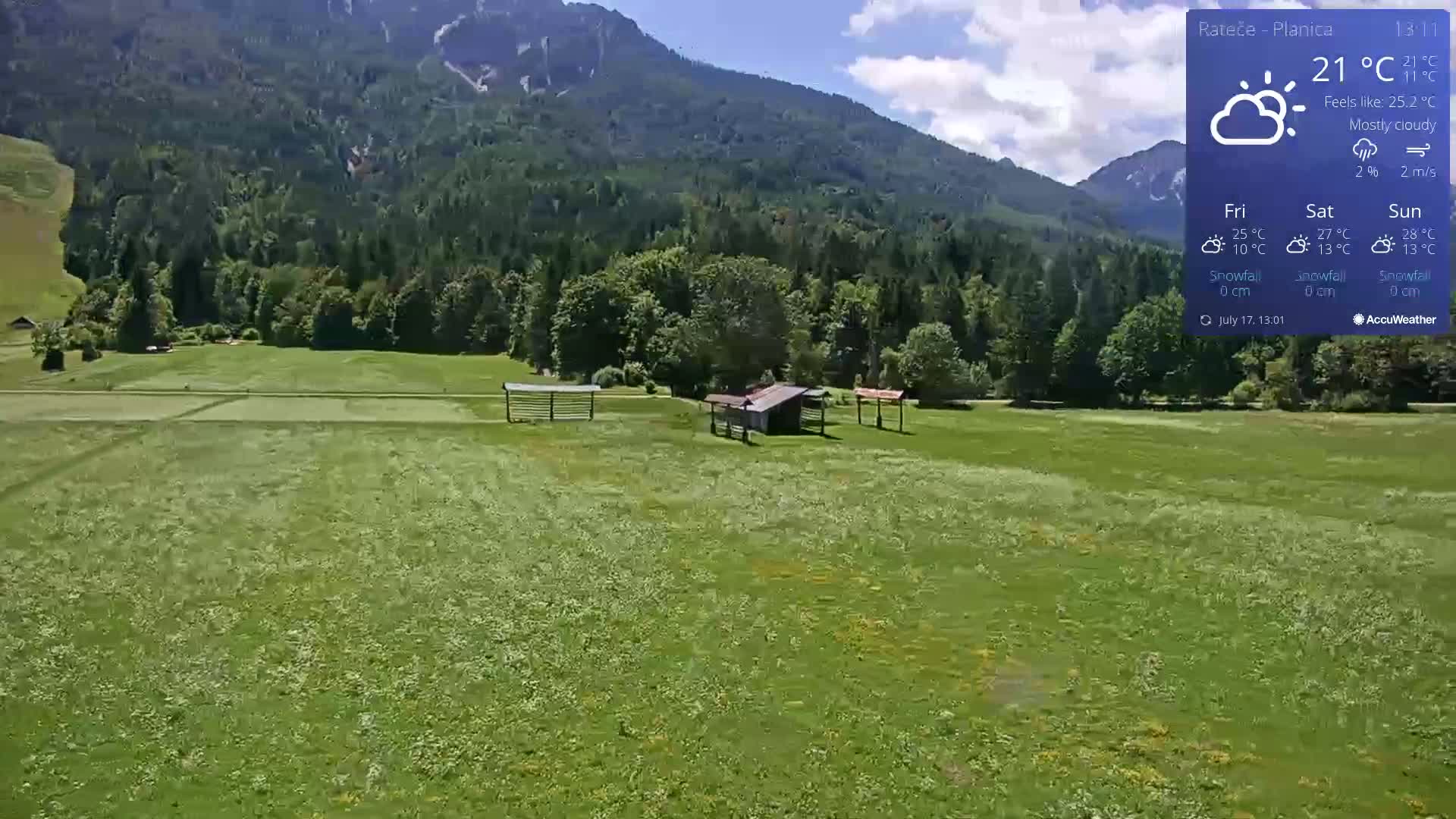Ponca Rateče, Kranjska Gora Cross & Ski Country Tracks Live Cam - Jesenice, Gorenjska (Upper Carniola), Slovenia