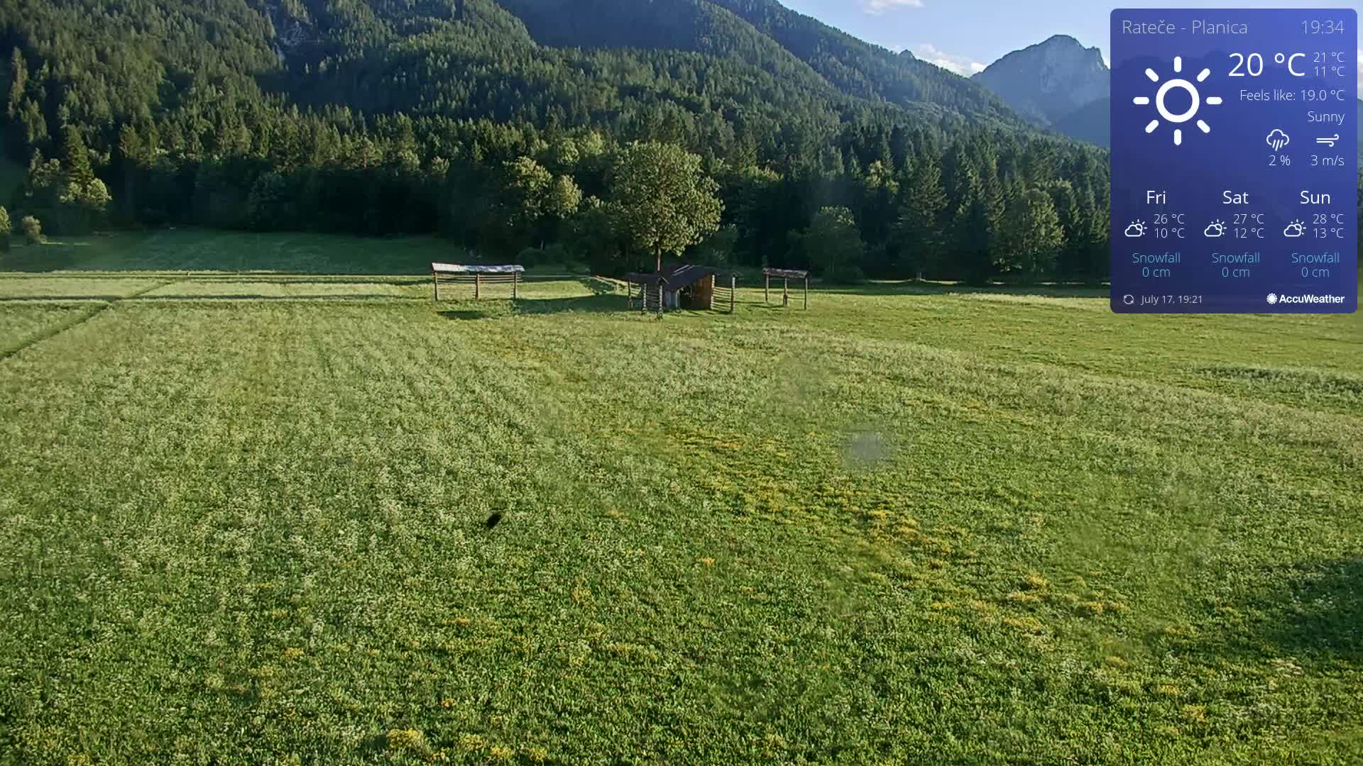 Ponca Rateče, Kranjska Gora Cross & Ski Country Tracks Live Cam - Jesenice, Gorenjska (Upper Carniola), Slovenia