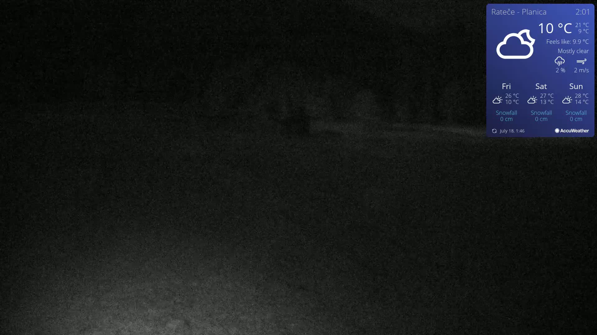 Ponca Rateče, Kranjska Gora Cross & Ski Country Tracks Live Cam - Jesenice, Gorenjska (Upper Carniola), Slovenia