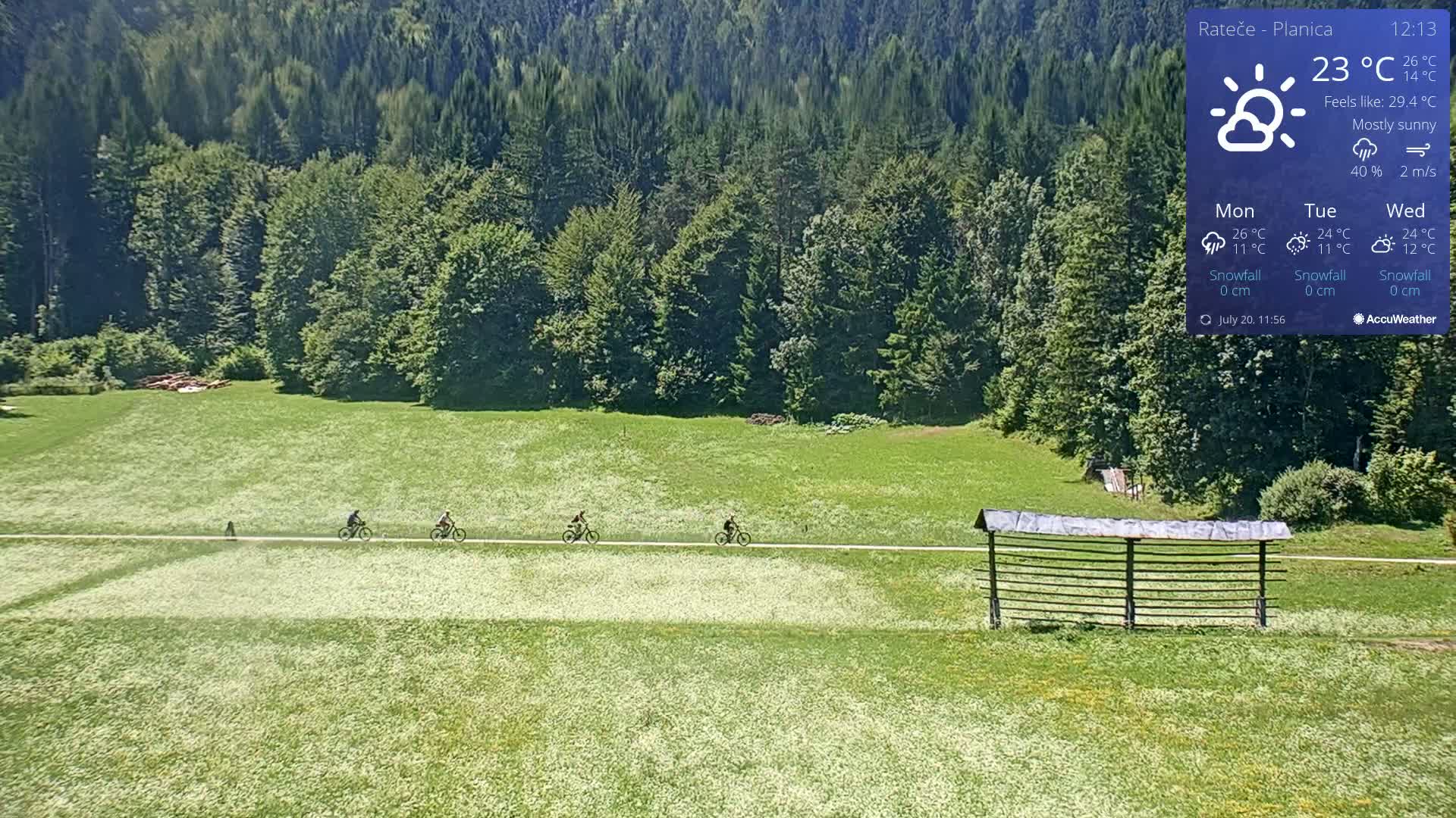 Ponca Rateče, Kranjska Gora Cross & Ski Country Tracks Live Cam - Jesenice, Gorenjska (Upper Carniola), Slovenia