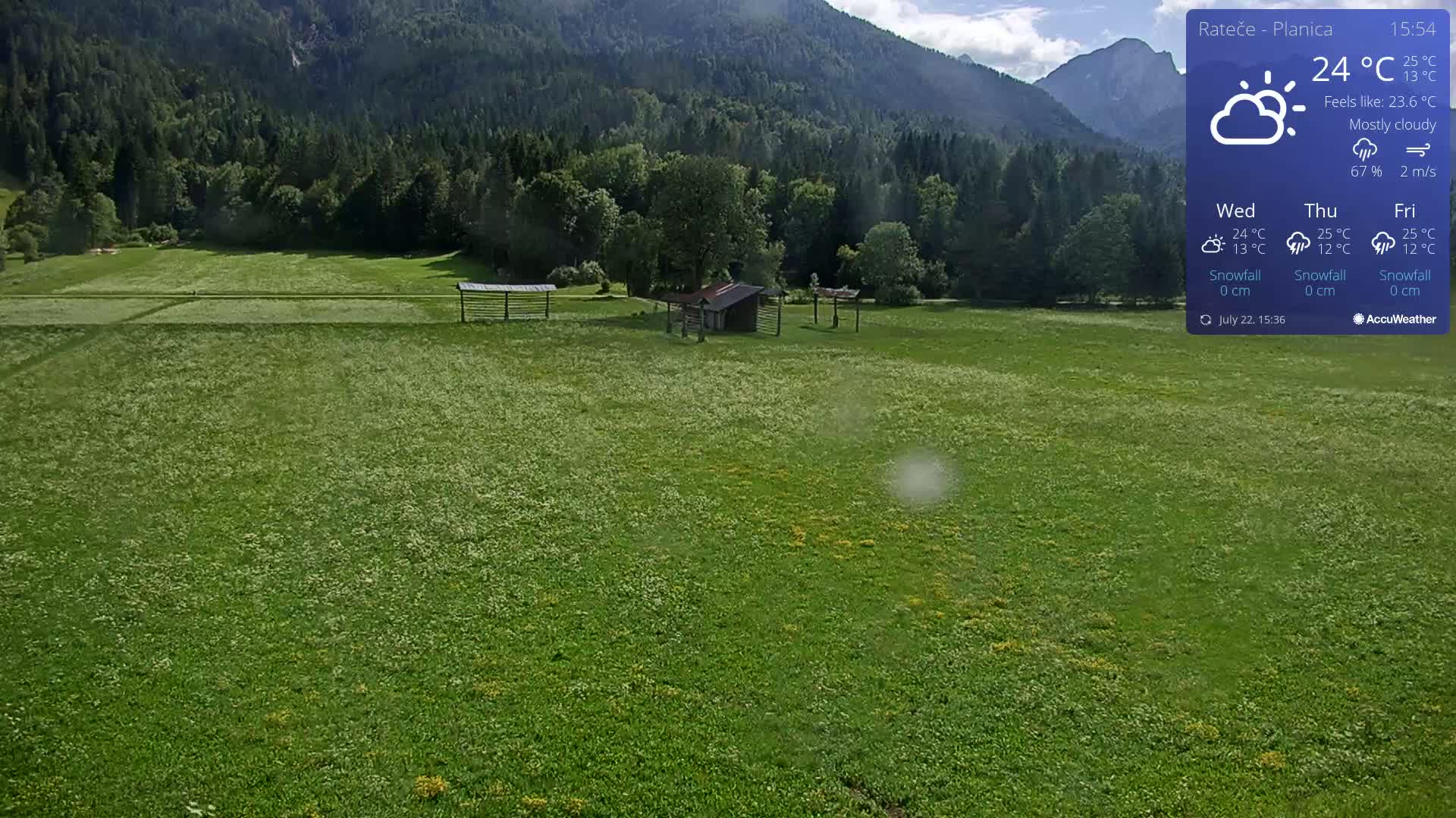 Ponca Rateče, Kranjska Gora Cross & Ski Country Tracks Live Cam - Jesenice, Gorenjska (Upper Carniola), Slovenia