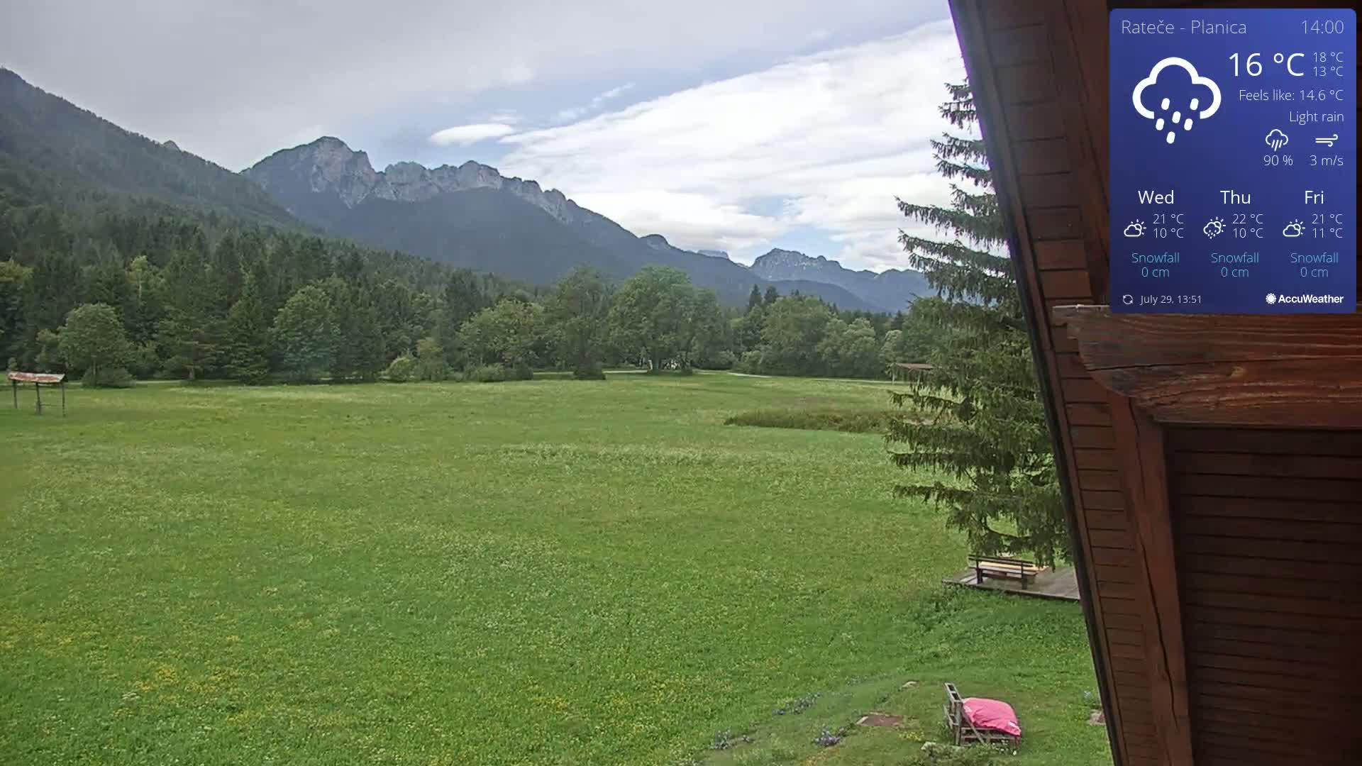 Ponca Rateče, Kranjska Gora Cross & Ski Country Tracks Live Cam - Jesenice, Gorenjska (Upper Carniola), Slovenia