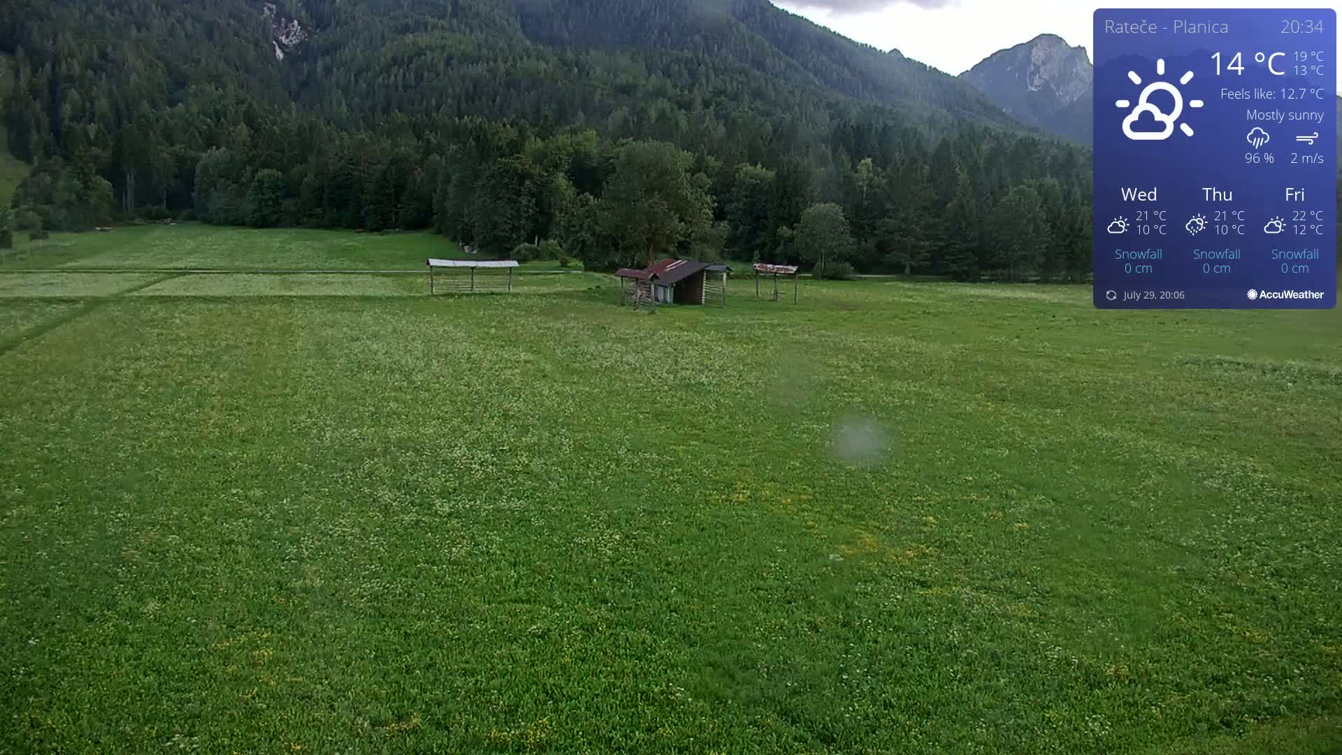 Ponca Rateče, Kranjska Gora Cross & Ski Country Tracks Live Cam - Jesenice, Gorenjska (Upper Carniola), Slovenia