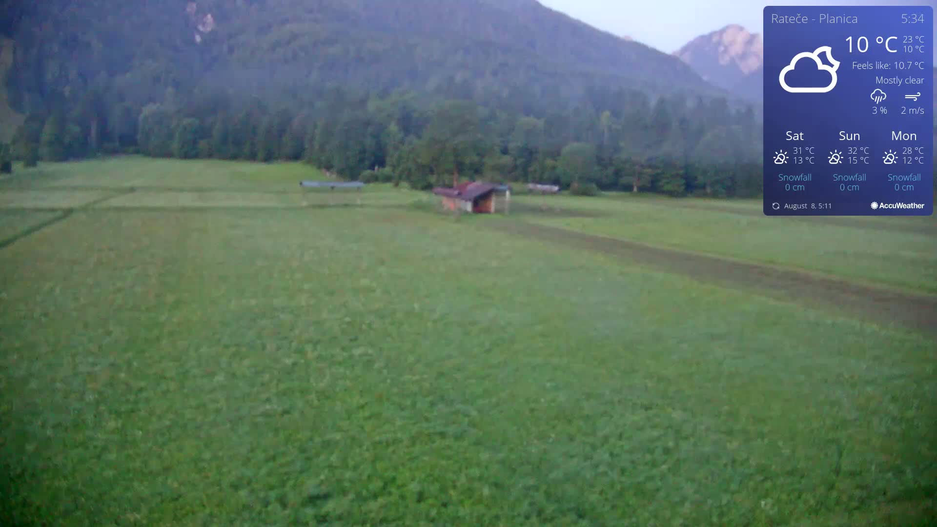 Ponca Rateče, Kranjska Gora Cross & Ski Country Tracks Live Cam - Jesenice, Gorenjska (Upper Carniola), Slovenia