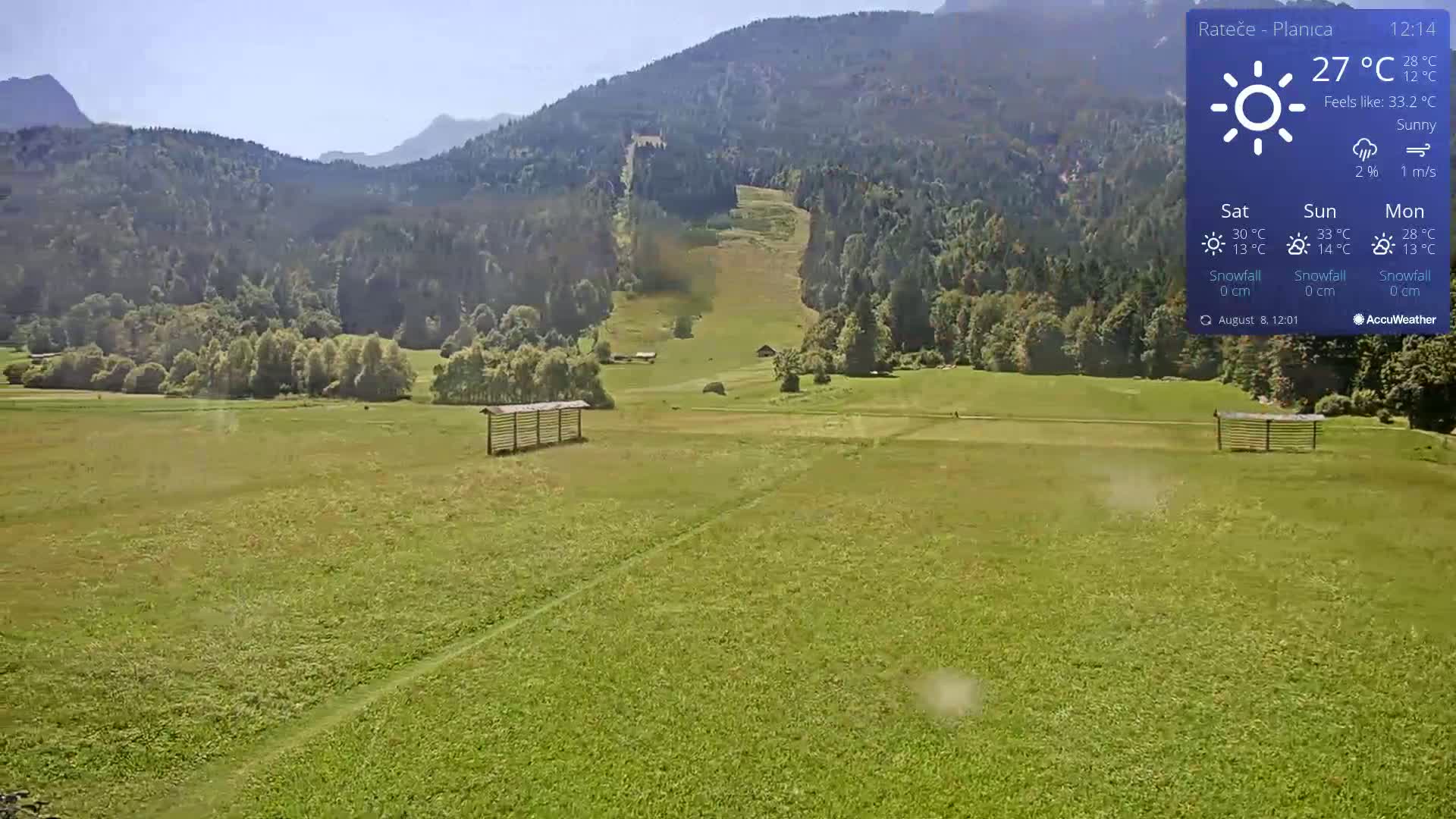 Ponca Rateče, Kranjska Gora Cross & Ski Country Tracks Live Cam - Jesenice, Gorenjska (Upper Carniola), Slovenia