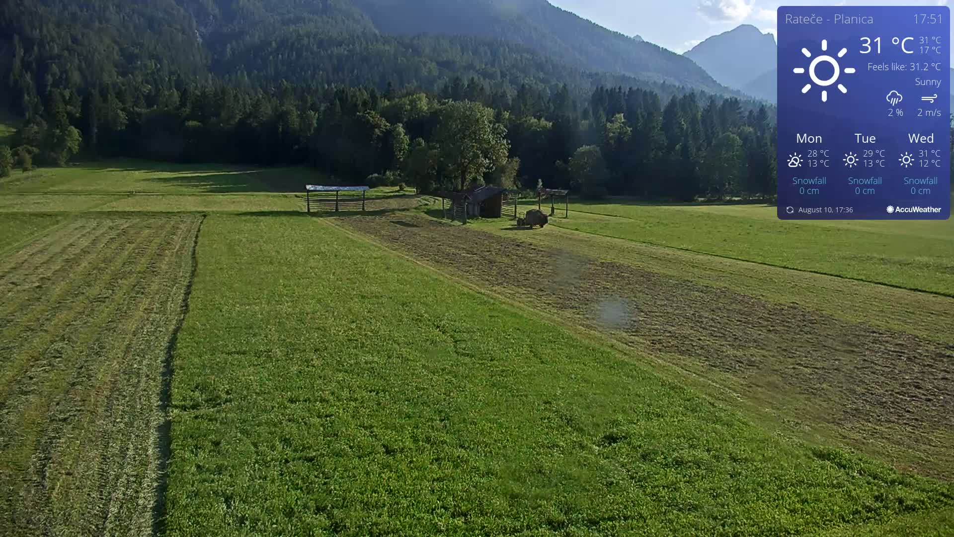 Ponca Rateče, Kranjska Gora Cross & Ski Country Tracks Live Cam - Jesenice, Gorenjska (Upper Carniola), Slovenia