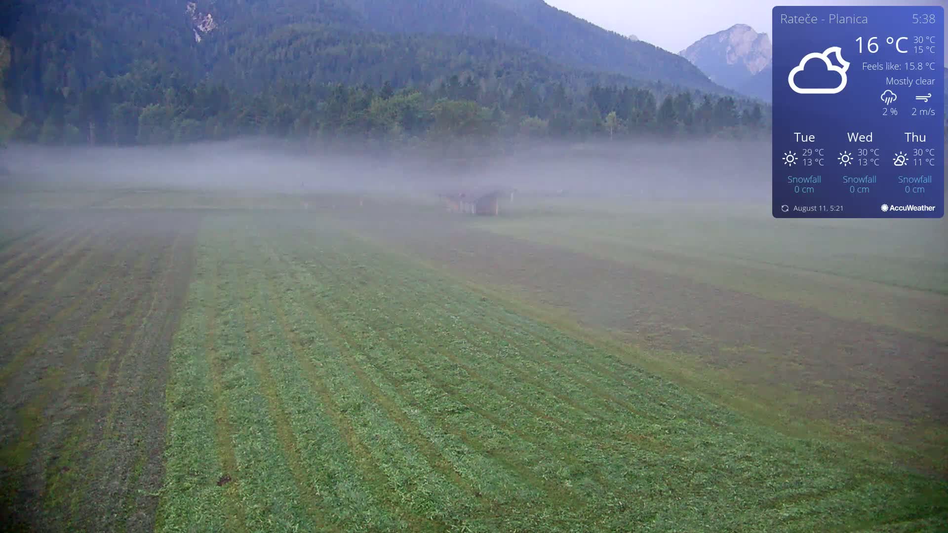 Ponca Rateče, Kranjska Gora Cross & Ski Country Tracks Live Cam - Jesenice, Gorenjska (Upper Carniola), Slovenia