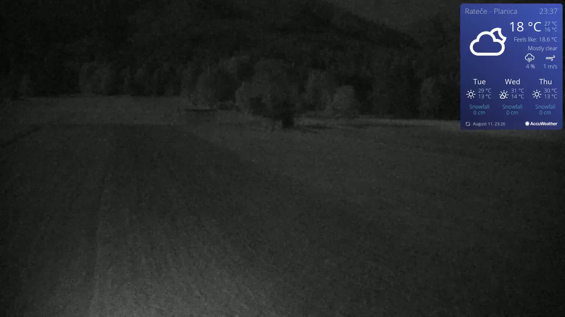 Ponca Rateče, Kranjska Gora Cross & Ski Country Tracks Live Cam - Jesenice, Gorenjska (Upper Carniola), Slovenia