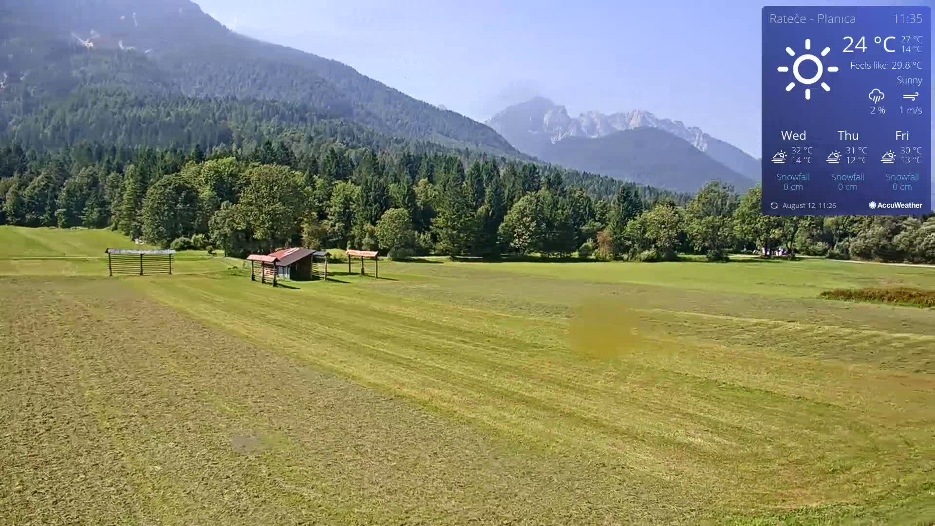Ponca Rateče, Kranjska Gora Cross & Ski Country Tracks Live Cam - Jesenice, Gorenjska (Upper Carniola), Slovenia