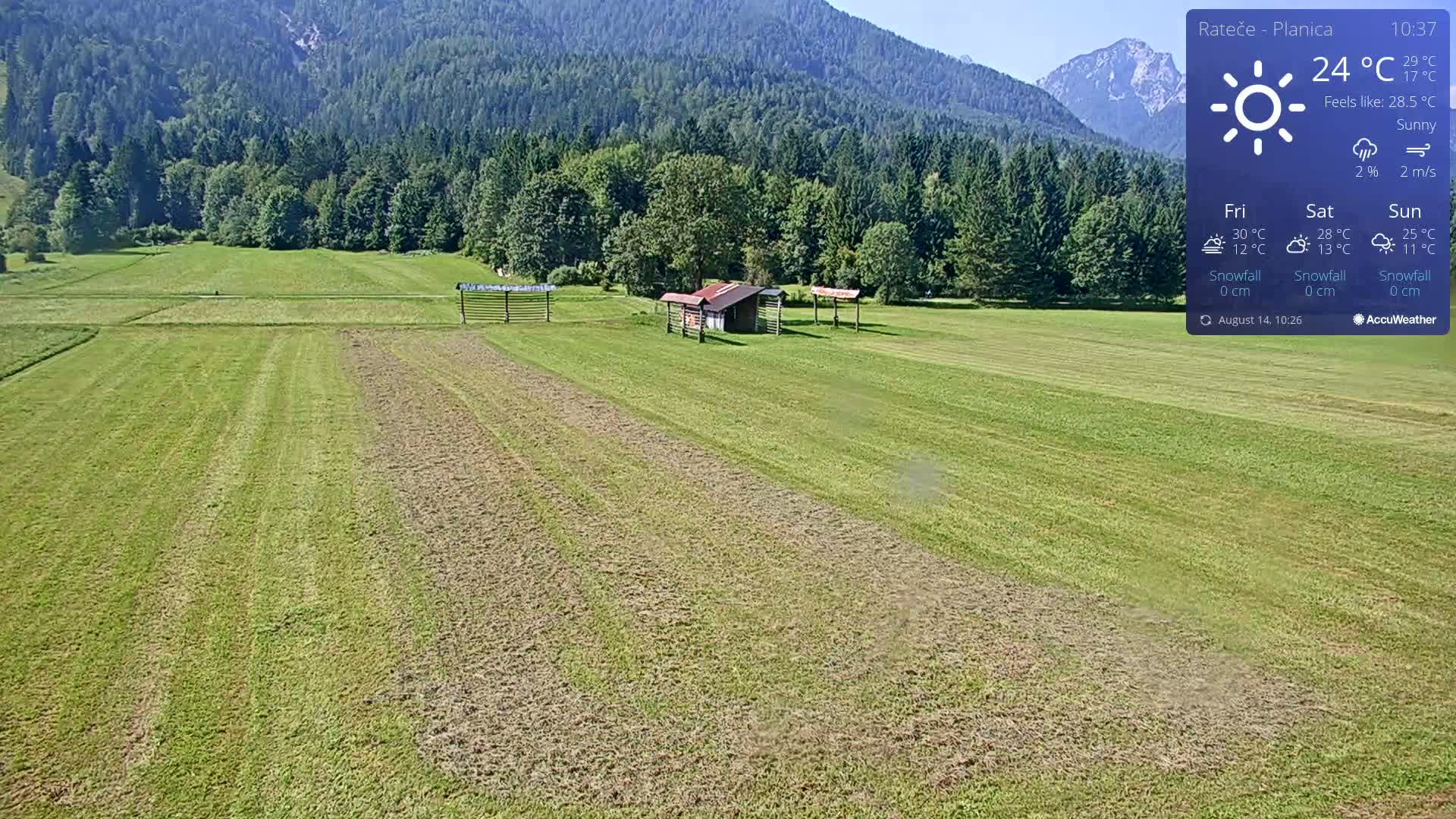 Ponca Rateče, Kranjska Gora Cross & Ski Country Tracks Live Cam - Jesenice, Gorenjska (Upper Carniola), Slovenia