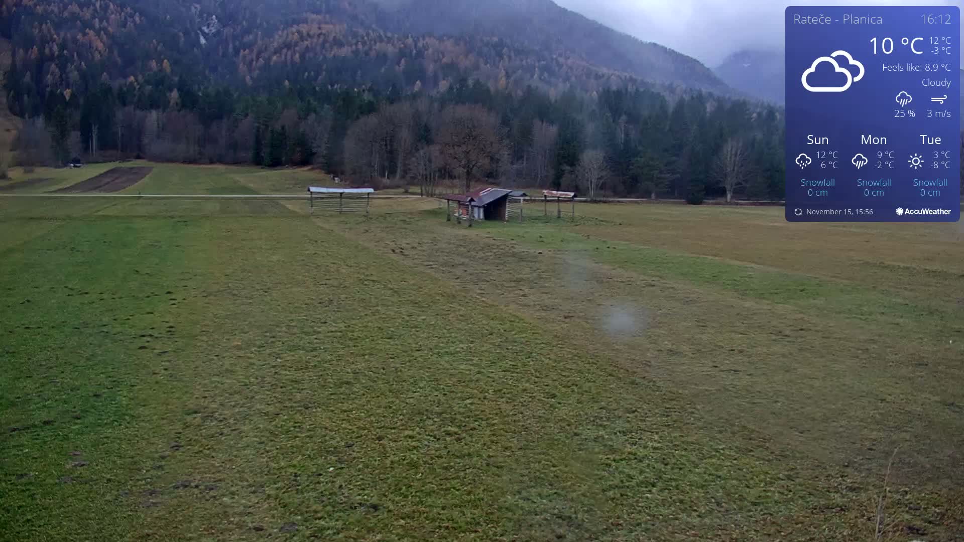 Ponca Rateče, Kranjska Gora Cross & Ski Country Tracks Live Cam - Jesenice, Gorenjska (Upper Carniola), Slovenia