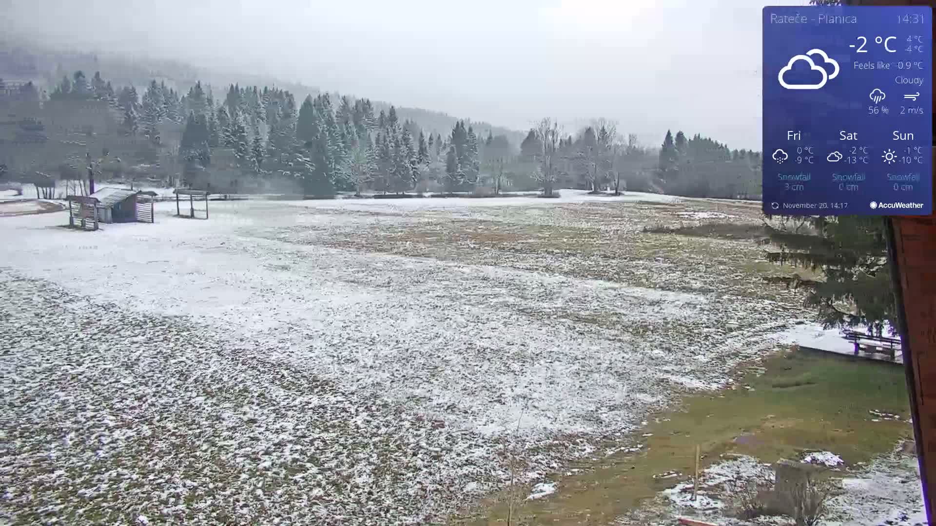 Ponca Rateče, Kranjska Gora Cross & Ski Country Tracks Live Cam - Jesenice, Gorenjska (Upper Carniola), Slovenia