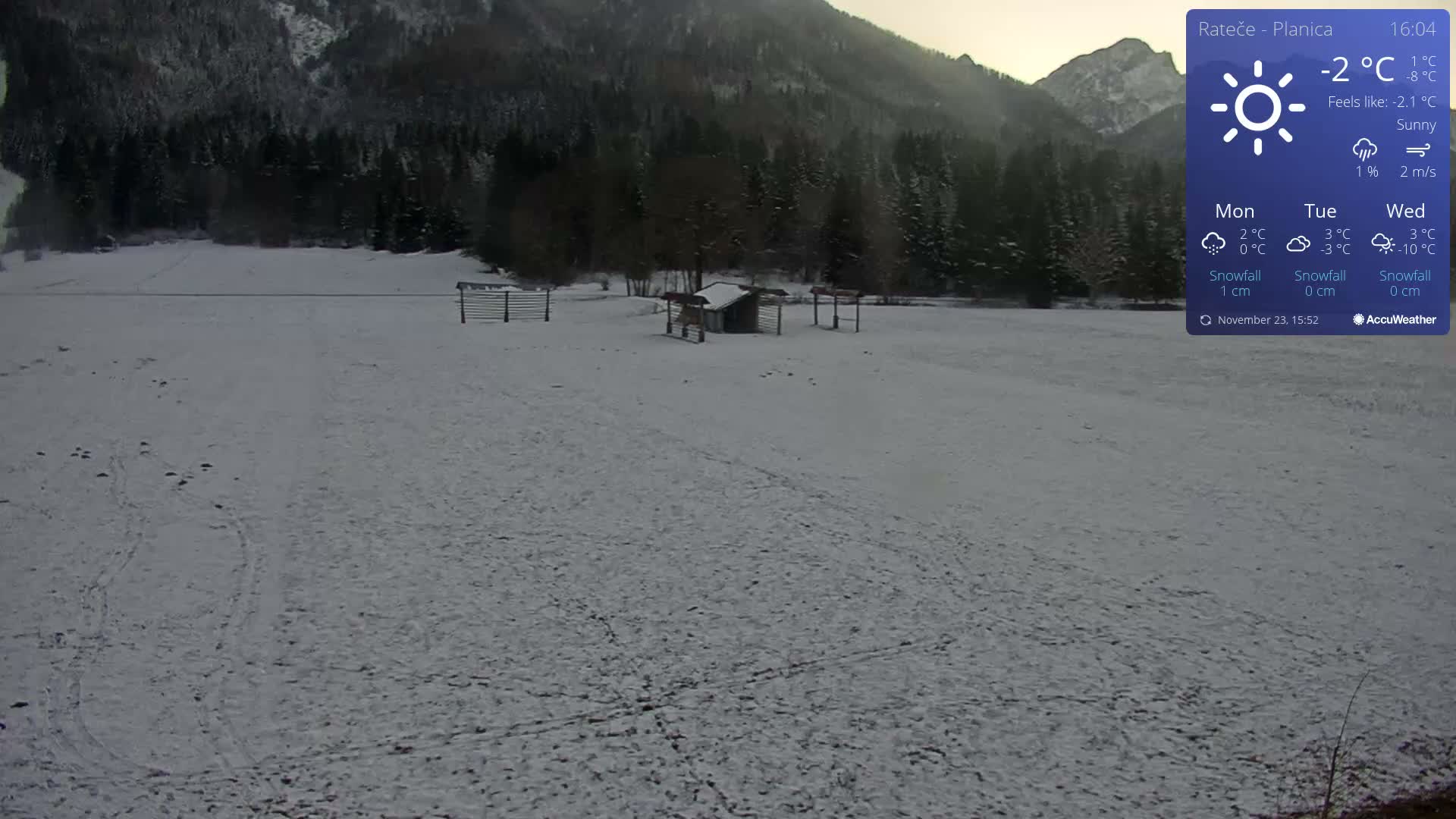 Ponca Rateče, Kranjska Gora Cross & Ski Country Tracks Live Cam - Jesenice, Gorenjska (Upper Carniola), Slovenia