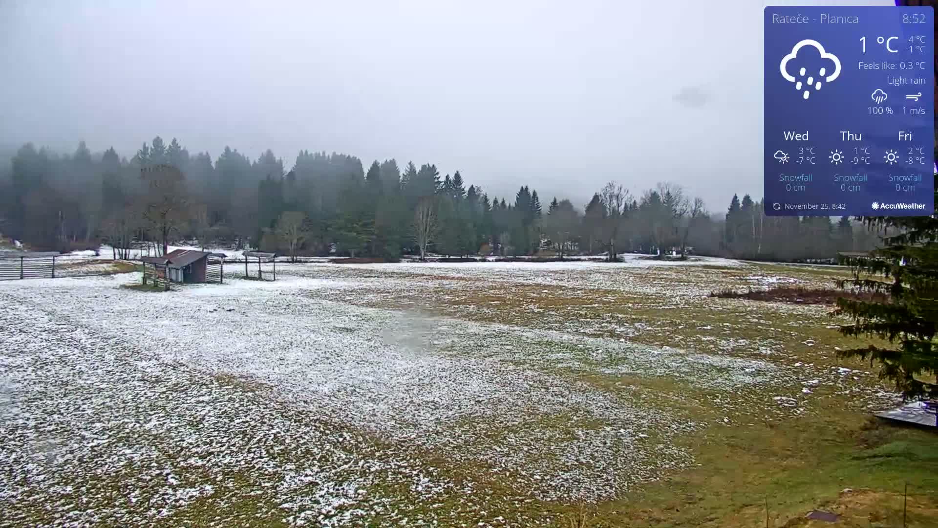 Ponca Rateče, Kranjska Gora Cross & Ski Country Tracks Live Cam - Jesenice, Gorenjska (Upper Carniola), Slovenia