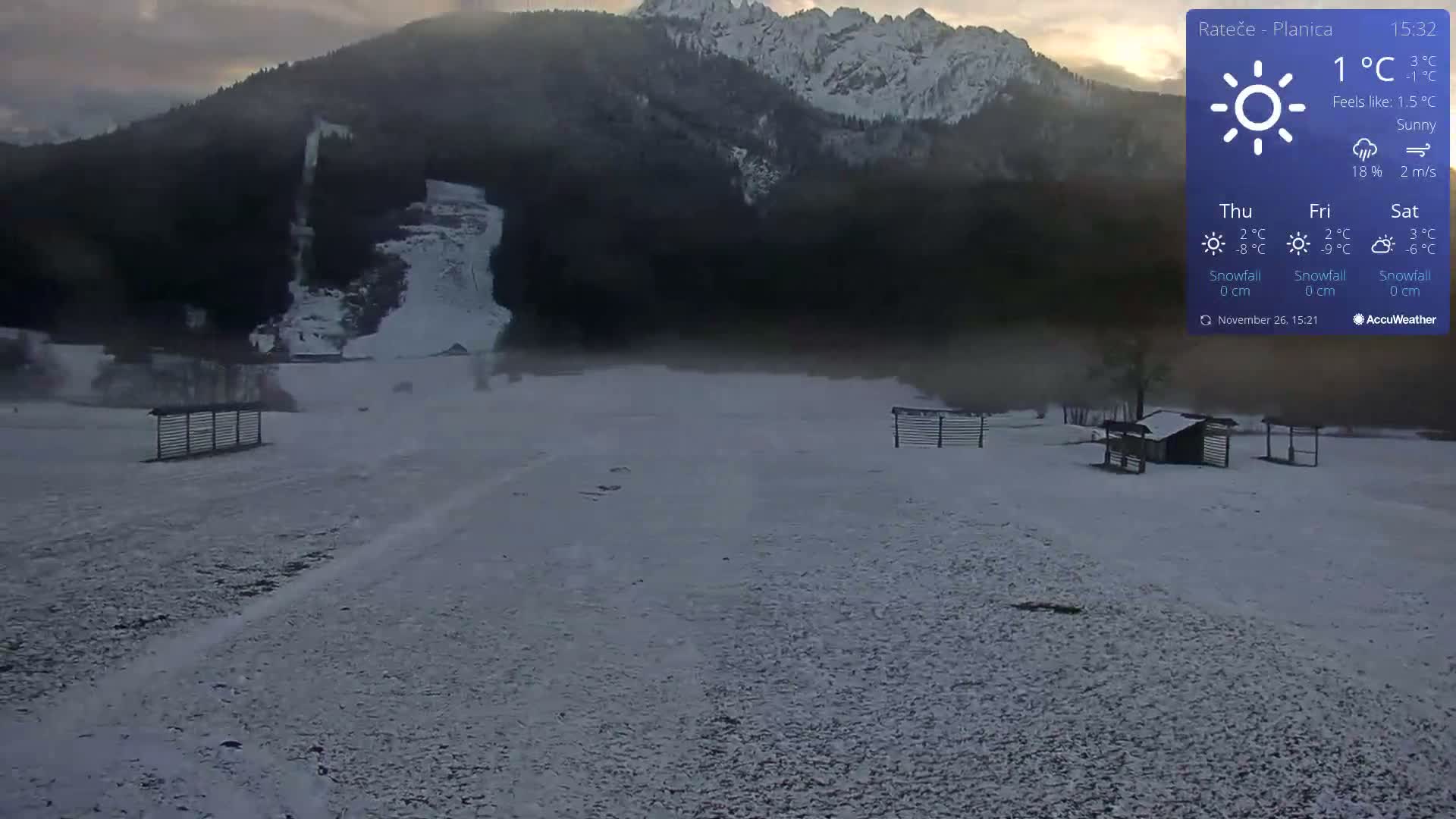 Ponca Rateče, Kranjska Gora Cross & Ski Country Tracks Live Cam - Jesenice, Gorenjska (Upper Carniola), Slovenia