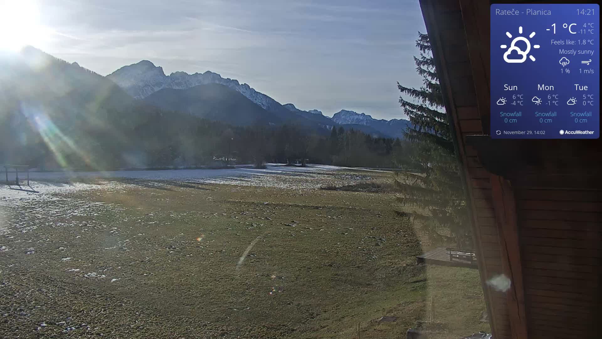 Ponca Rateče, Kranjska Gora Cross & Ski Country Tracks Live Cam - Jesenice, Gorenjska (Upper Carniola), Slovenia