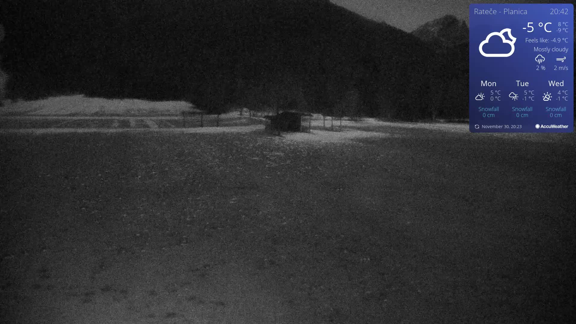 Ponca Rateče, Kranjska Gora Cross & Ski Country Tracks Live Cam - Jesenice, Gorenjska (Upper Carniola), Slovenia