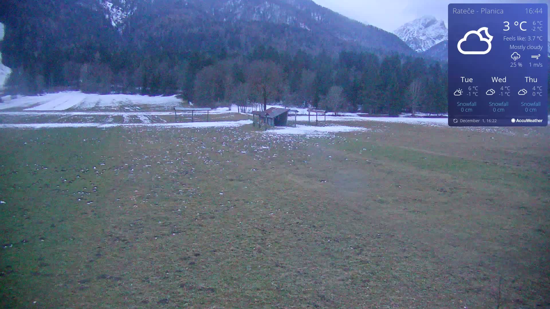 Ponca Rateče, Kranjska Gora Cross & Ski Country Tracks Live Cam - Jesenice, Gorenjska (Upper Carniola), Slovenia