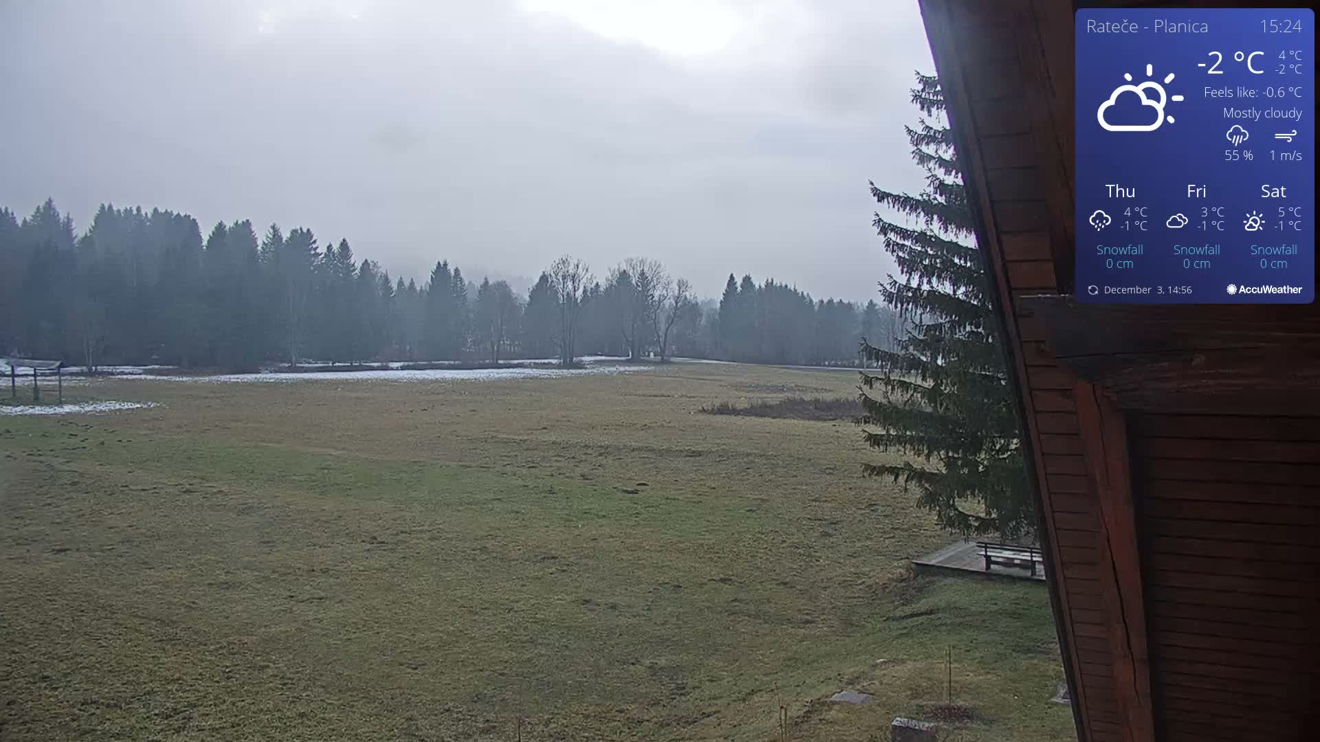 Ponca Rateče, Kranjska Gora Cross & Ski Country Tracks Live Cam - Jesenice, Gorenjska (Upper Carniola), Slovenia