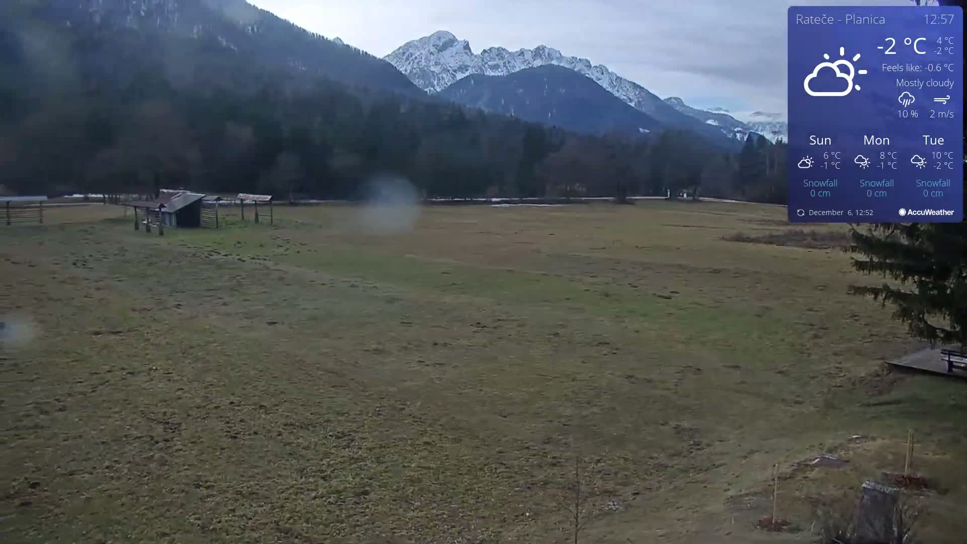 Ponca Rateče, Kranjska Gora Cross & Ski Country Tracks Live Cam - Jesenice, Gorenjska (Upper Carniola), Slovenia